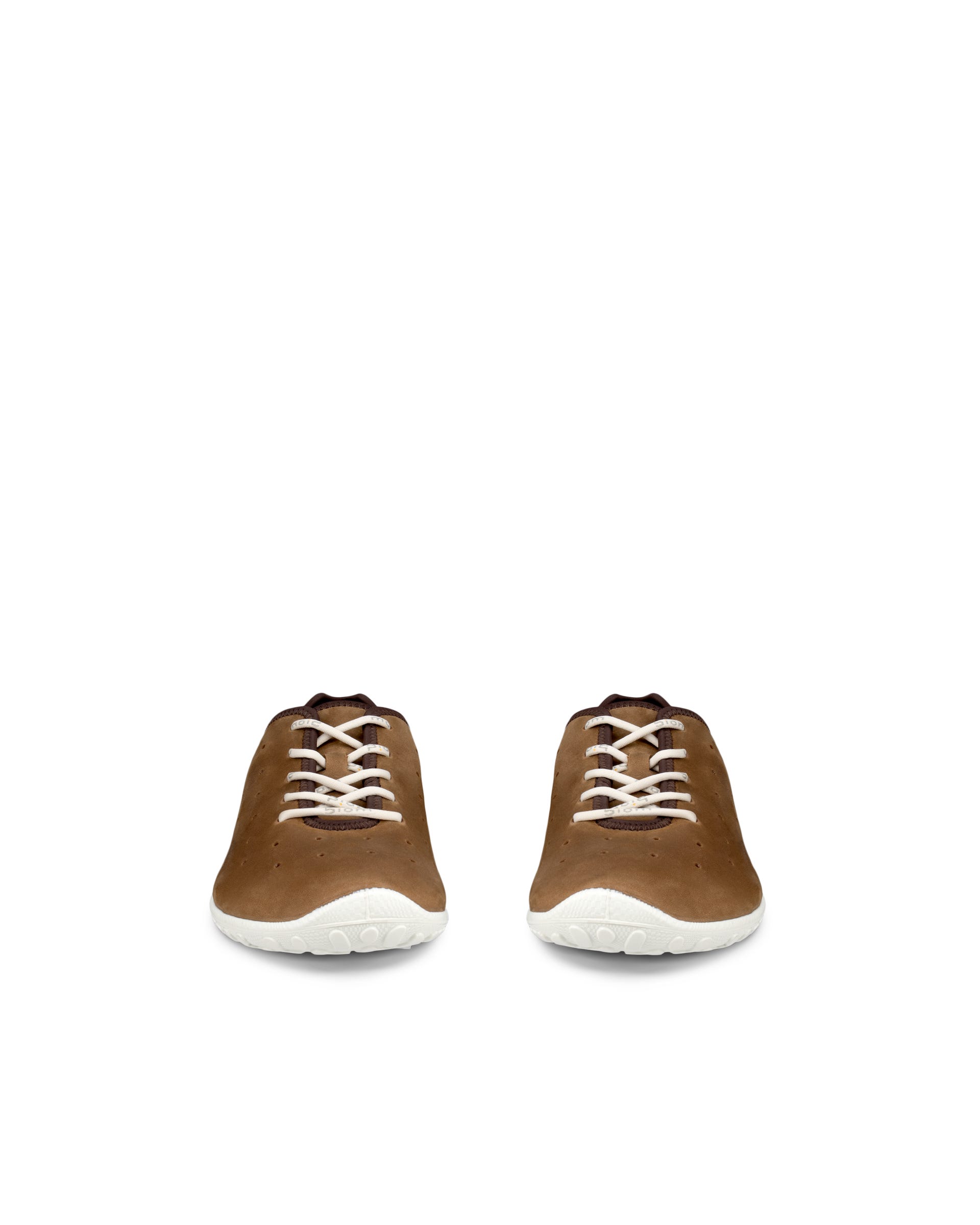 Męskie sznurowane buty z nubuku ECCO® BIOM EVERYDAY - Brązowy - Outside