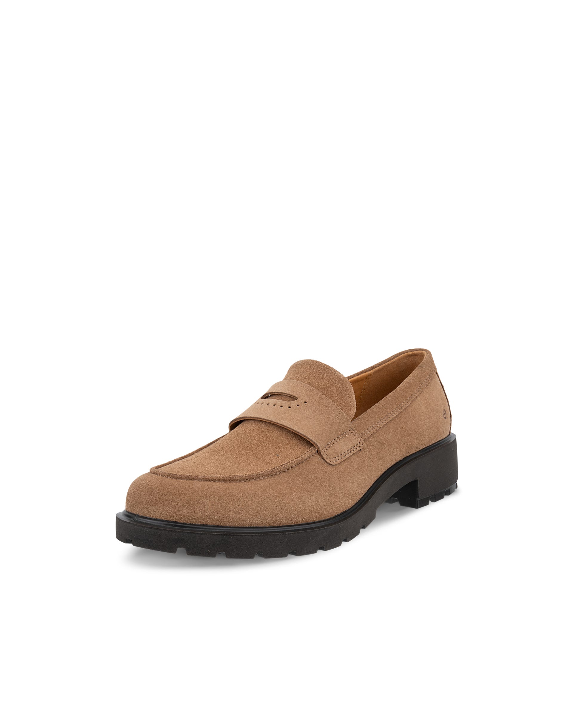 Women's ECCO® METROPOLE VIENNA Suede Loafer - Brown - Main