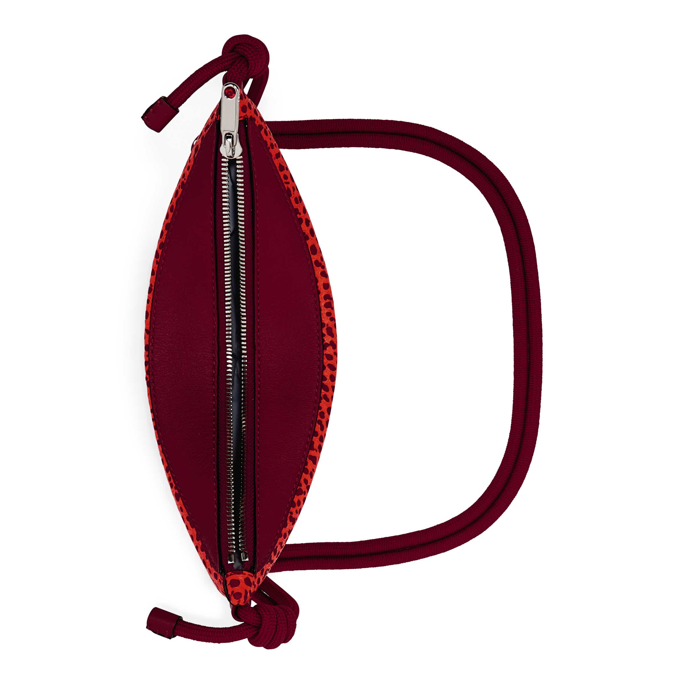 ECCO® Spearling Fortune Leather Crossbody Bag - Red - Birdeye