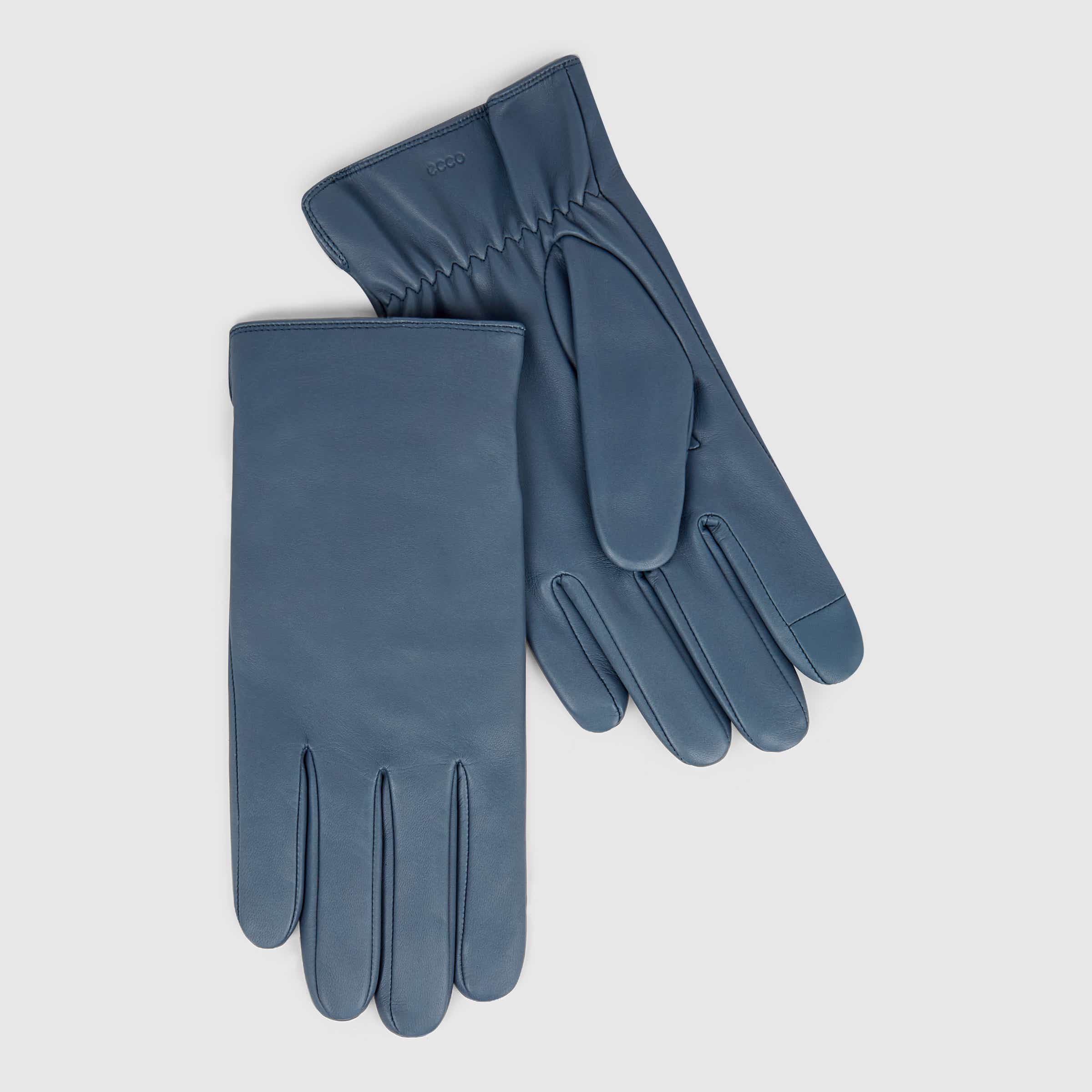 ECCO Minimal Gloves メンズ レザーグローブ - ブルー - Main