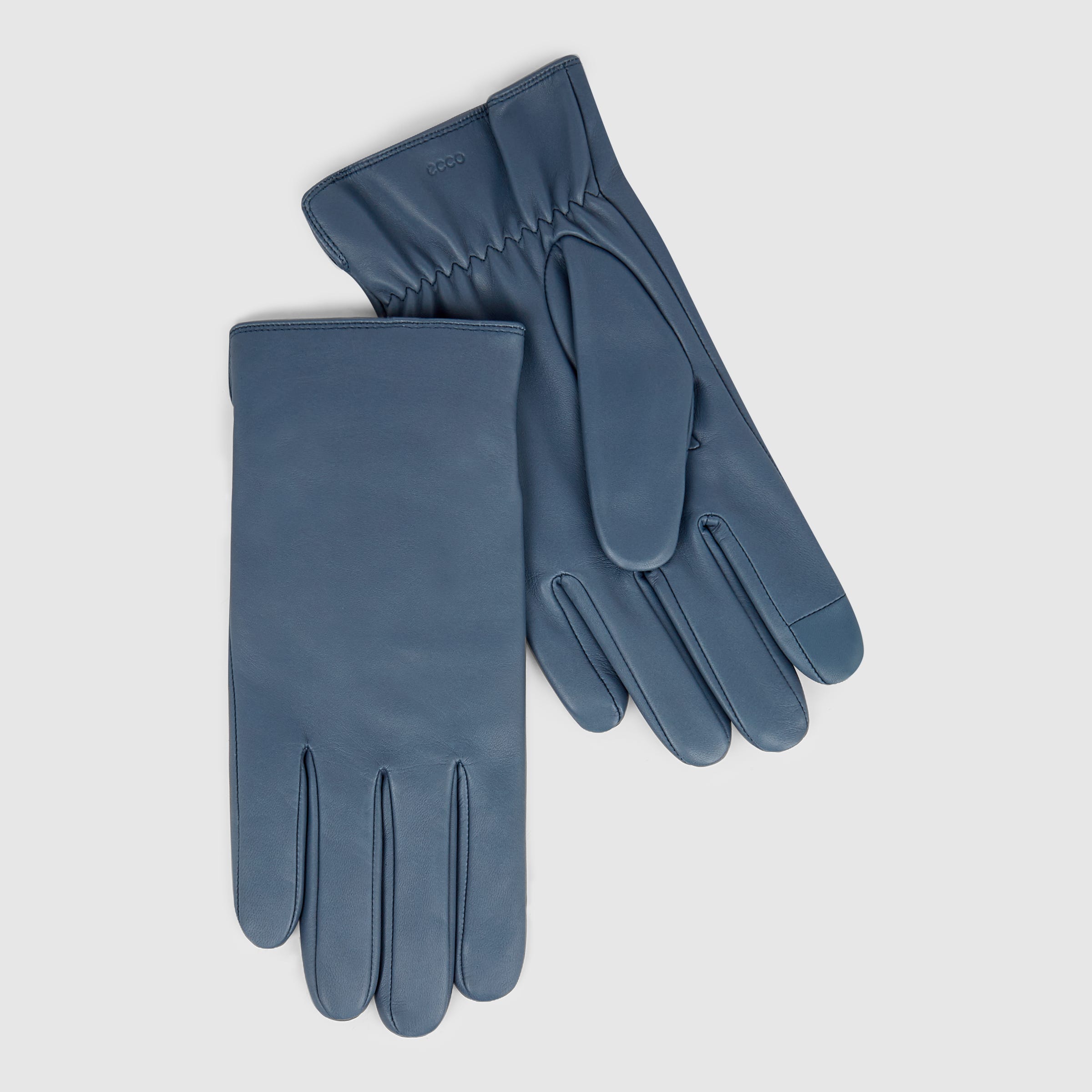 ECCO Minimal Gloves メンズ レザーグローブ - ブルー - Main