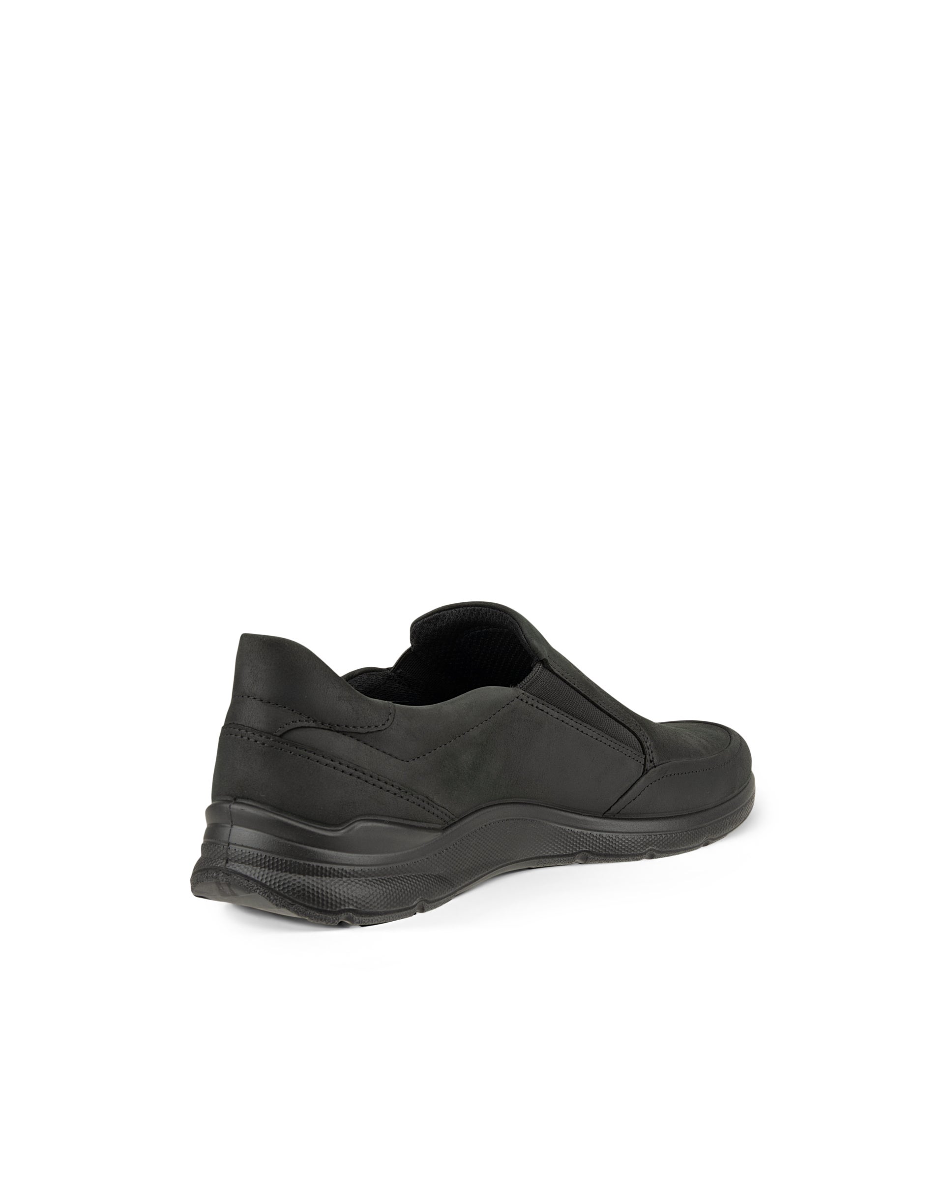 Moški slip-on čevlji iz nubuk usnja ECCO® Irving - Črna - Back