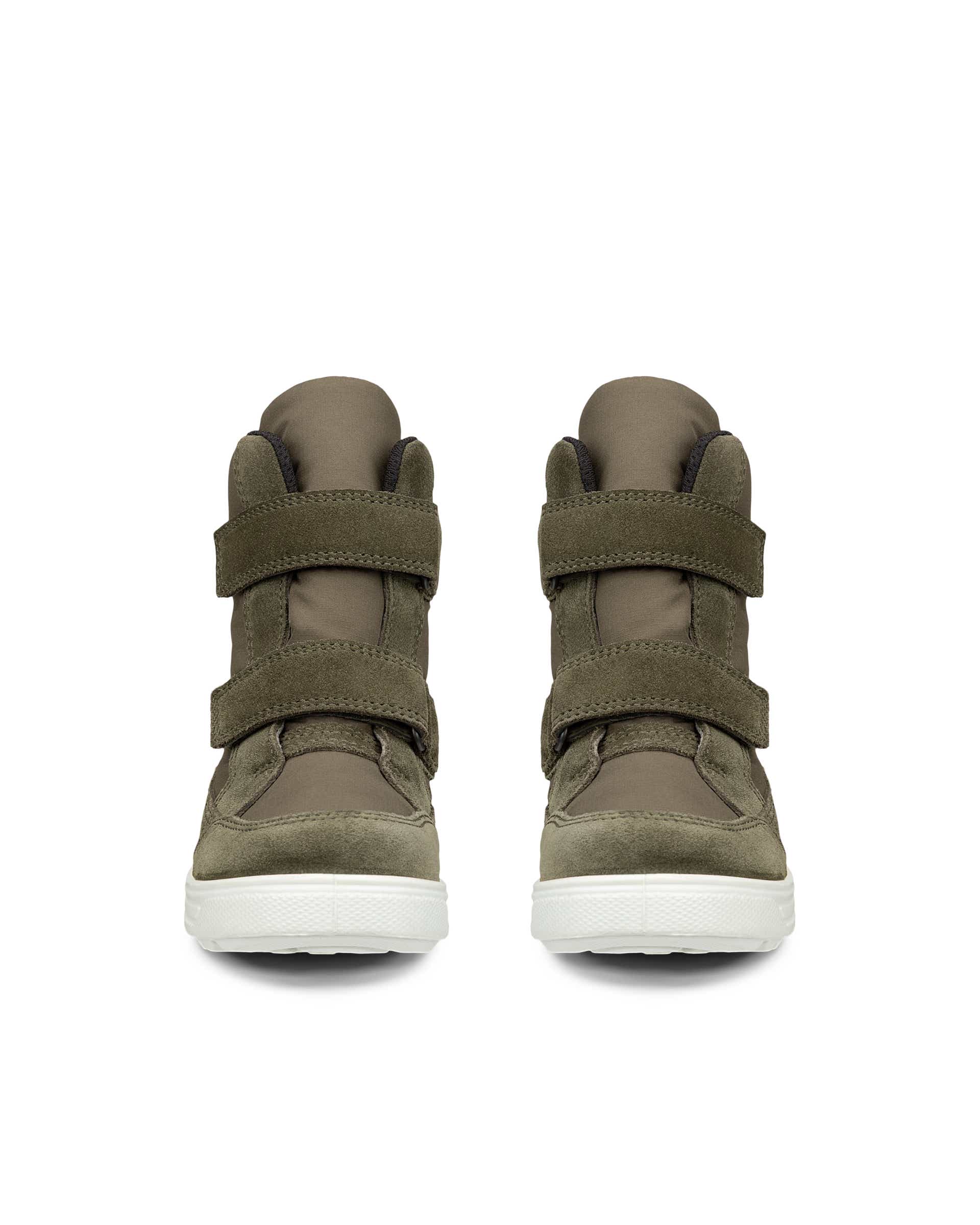 Botas inverno Gore-Tex camurça criança ECCO® URBAN SNOWBOARDER - Verde - Front pair