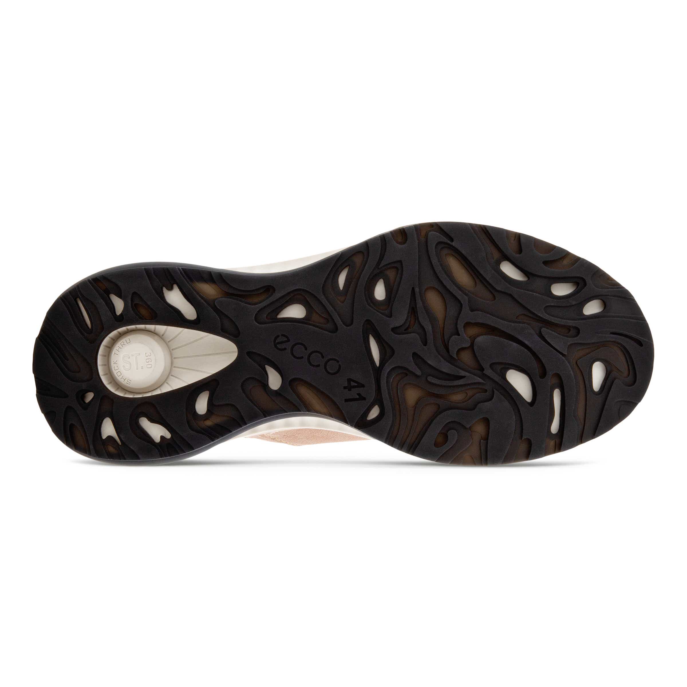 Men's ECCO® ST.360 Leather Sneaker - Brown - Sole