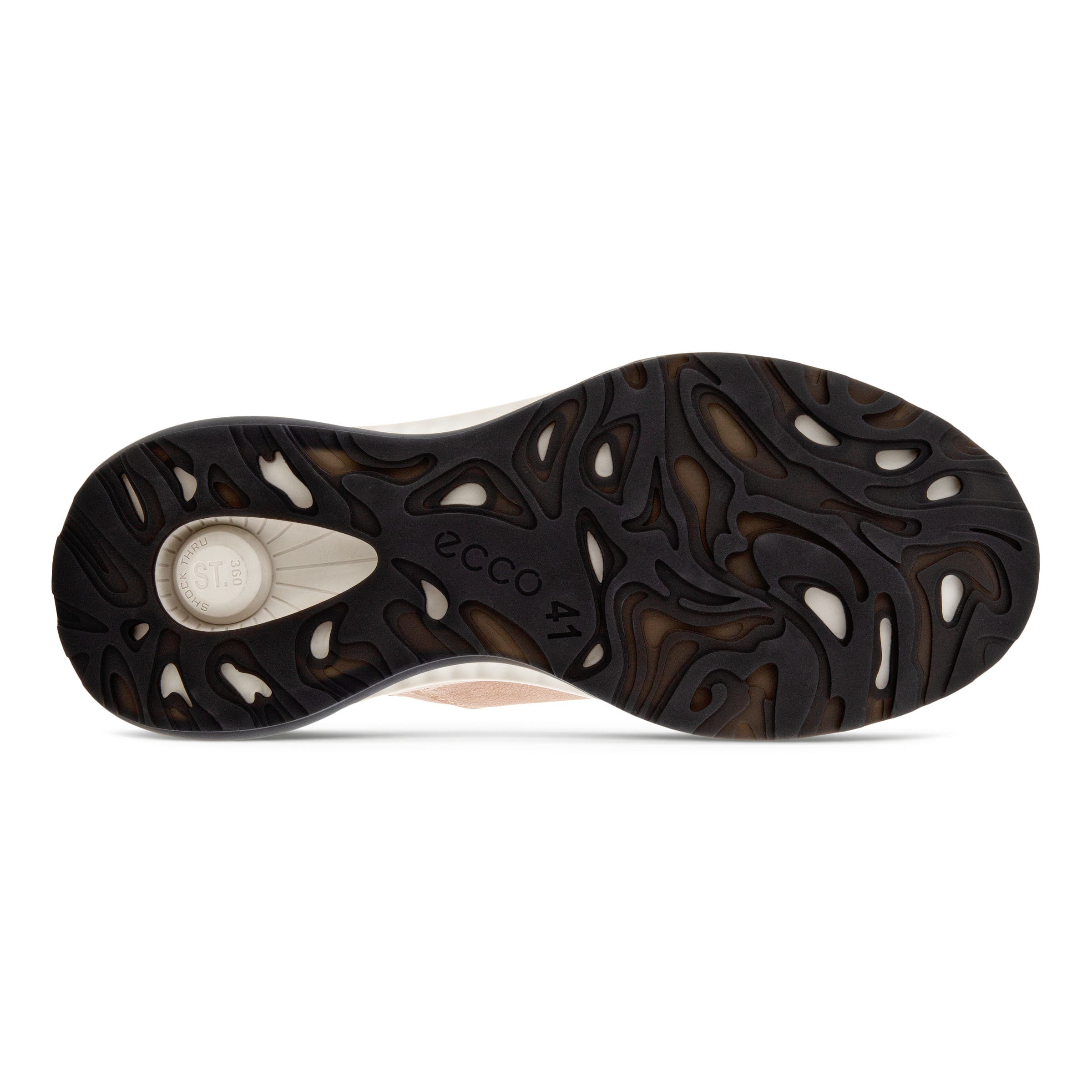 Men's ECCO® ST.360 Leather Sneaker - Brown - Sole