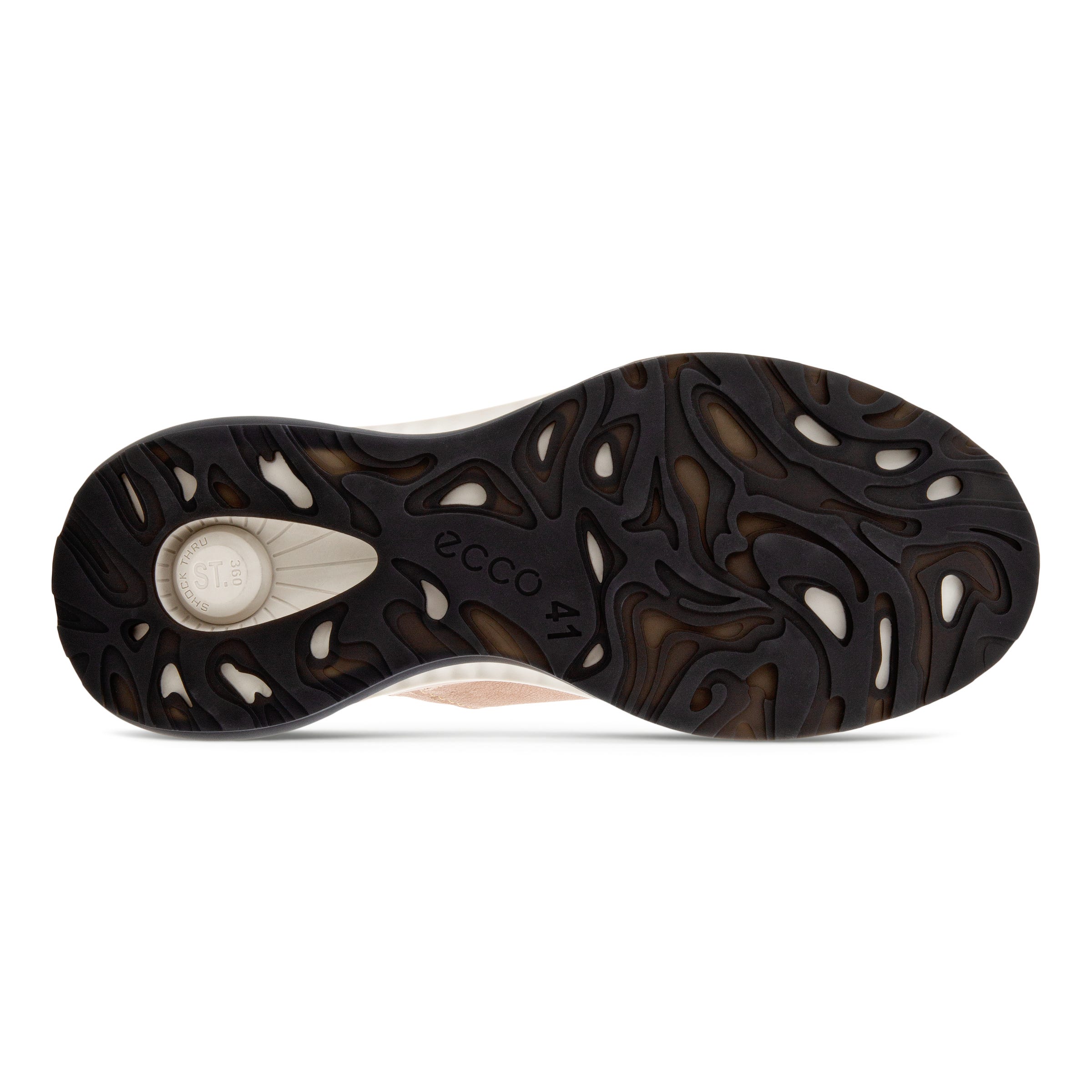 Men's ECCO® ST.360 Leather Sneaker - Brown - Sole