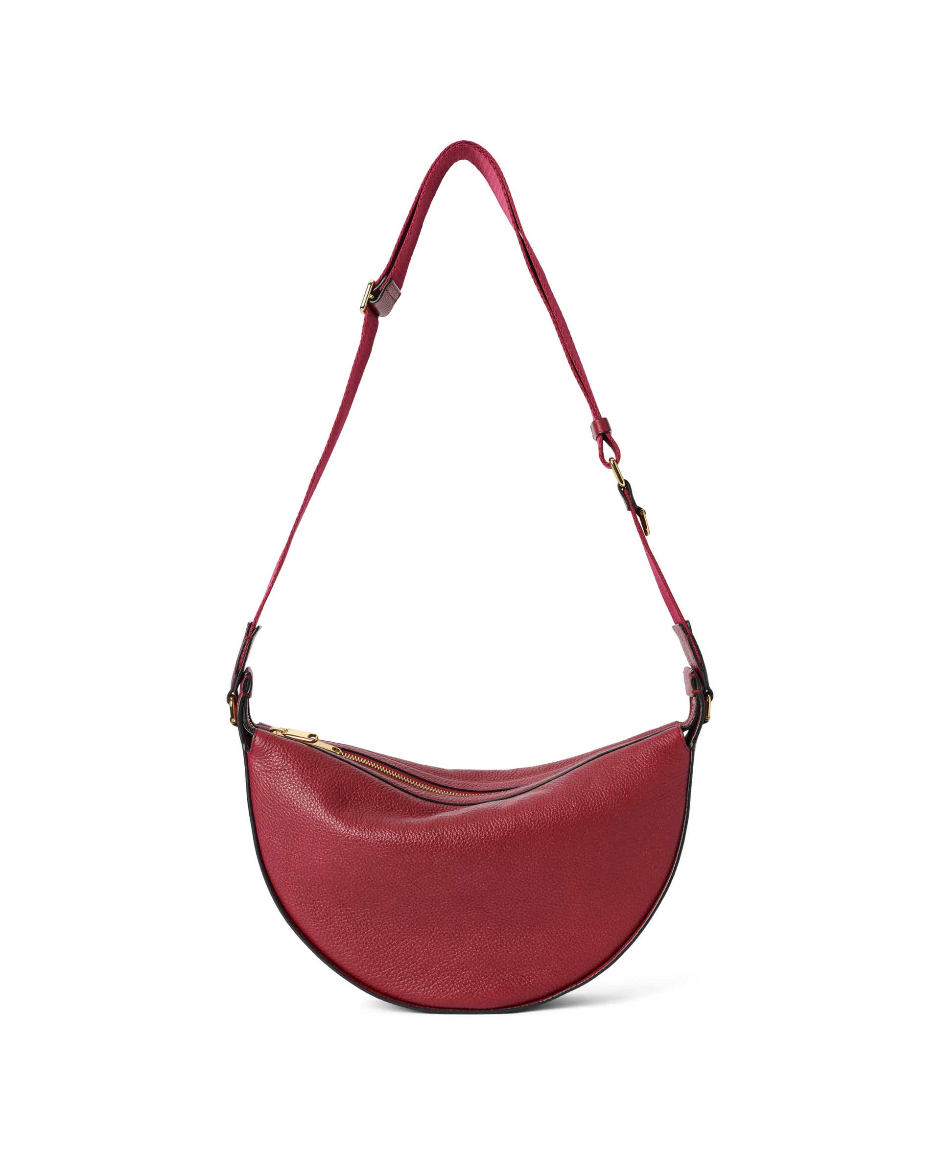 Skórzana torba hobo ECCO® Fortune Bag - Czerwony - Back