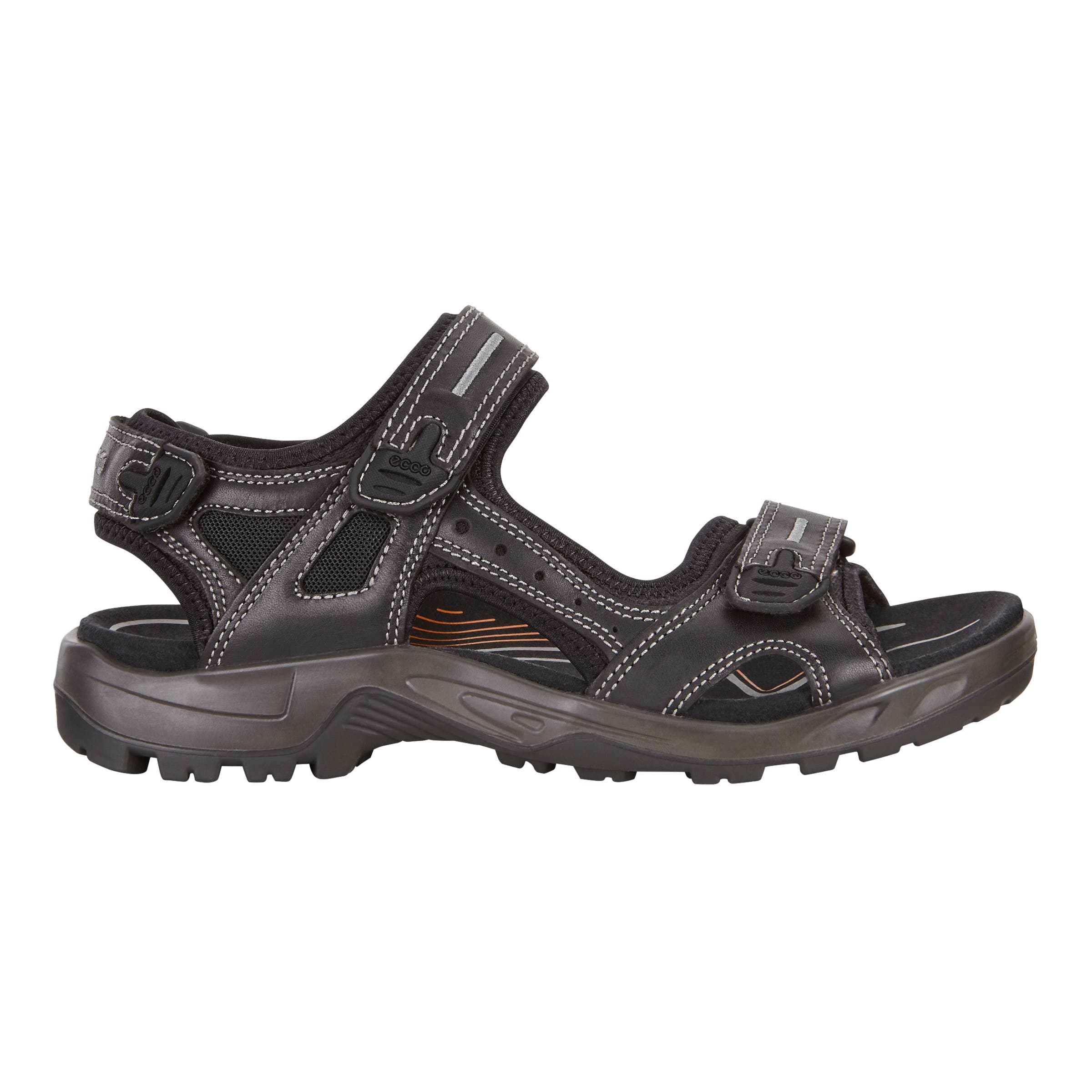 ECCO YUCATAN M SANDAL OIL - Black - Outside