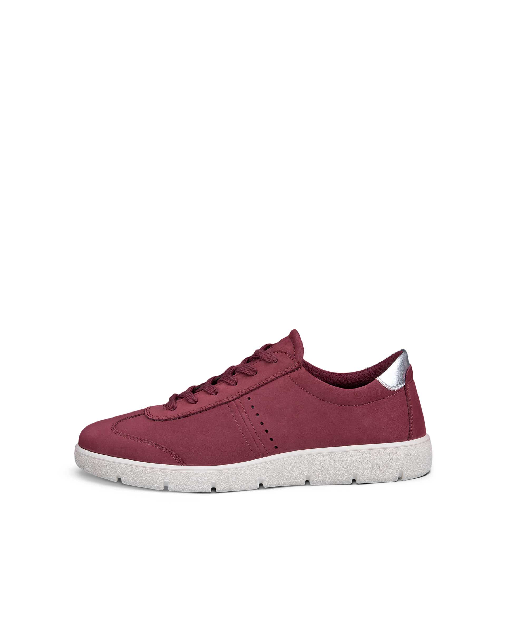 Damskie nubukowe sneakersy ECCO® BELLA 2 - Czerwony - Outside