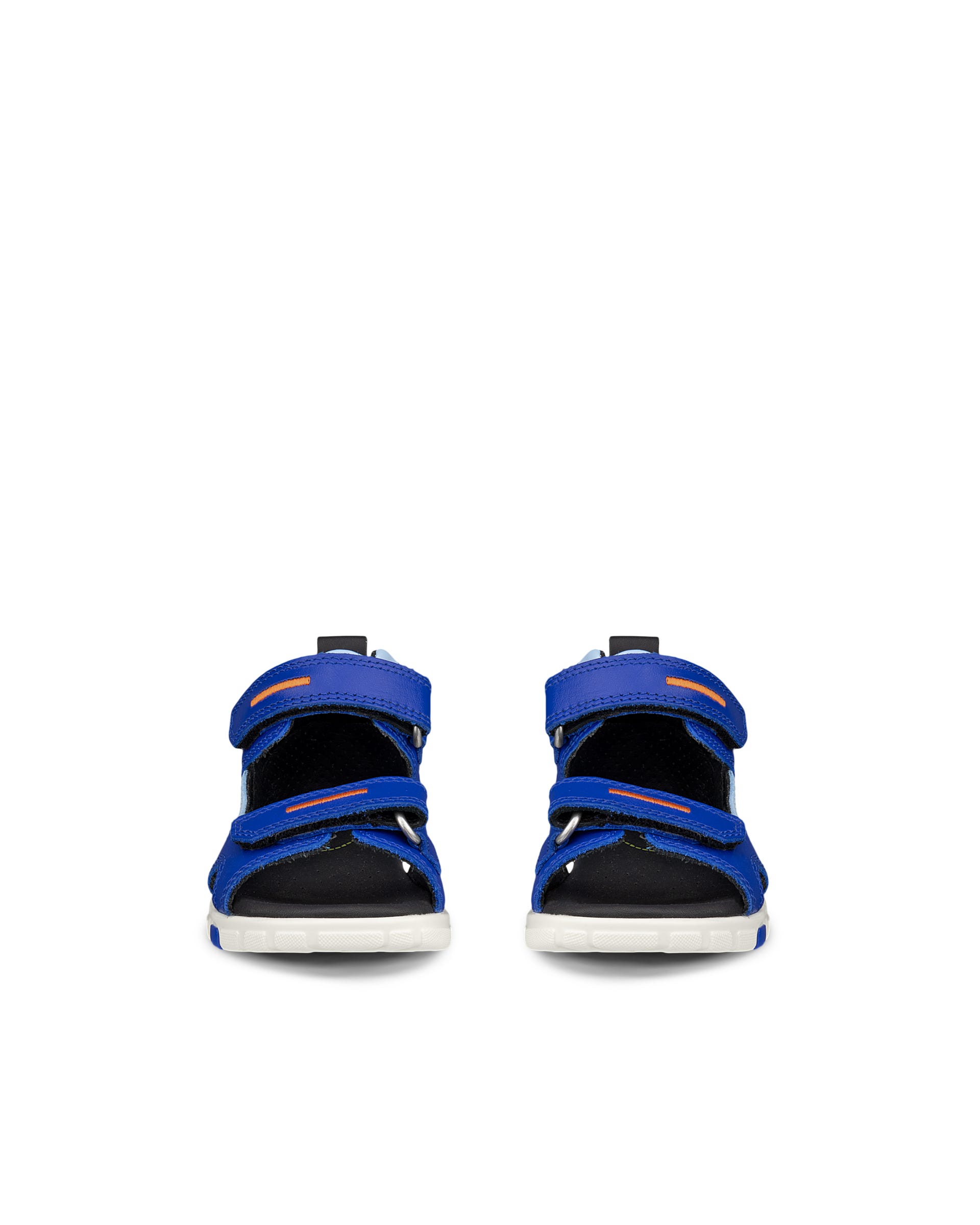 Dětské kožené sandály ECCO® Mini Stride - Modrá - Front pair