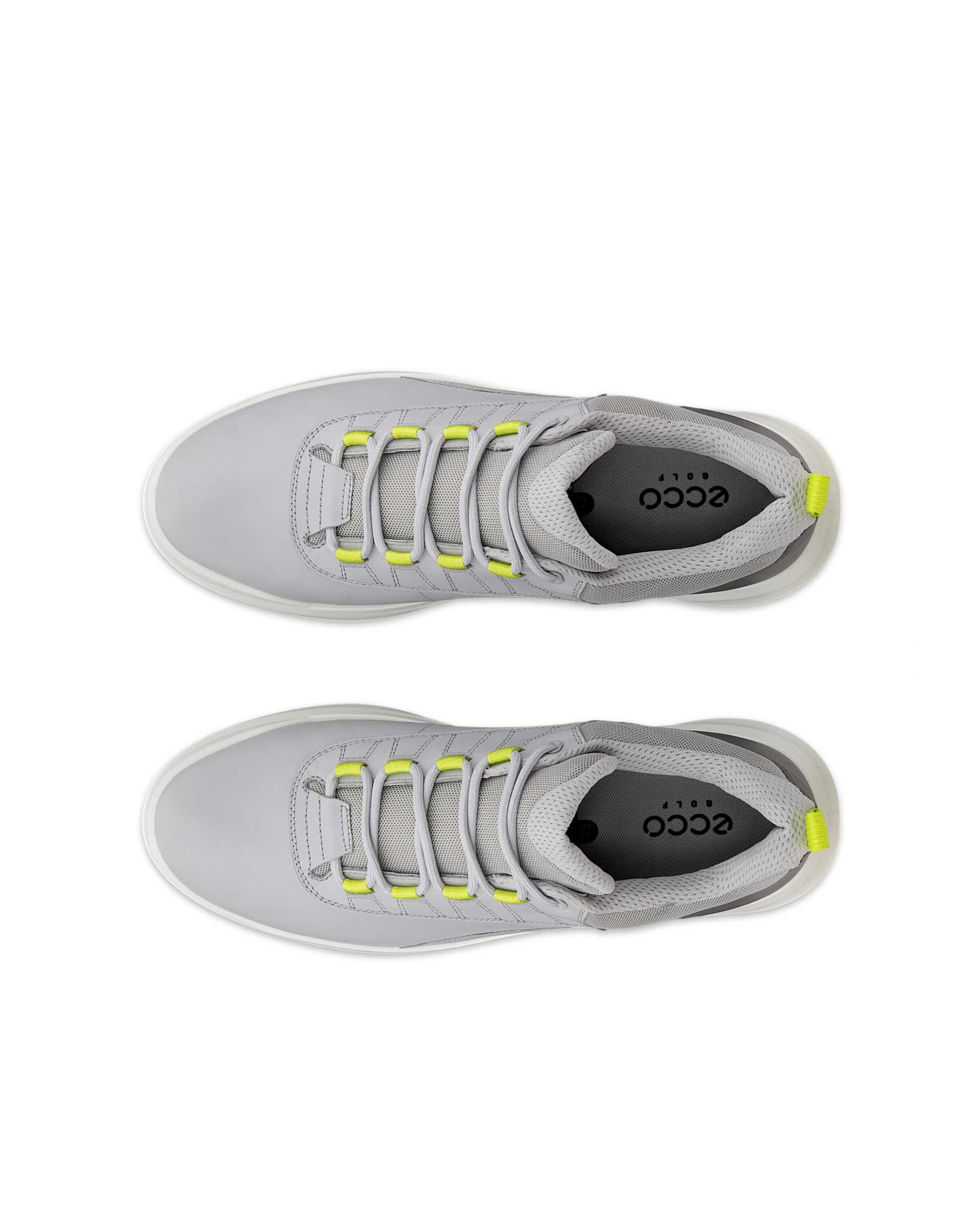 Men's ECCO® GOLF CORE Leather Waterproof Golf Shoe - Gray - Top left pair