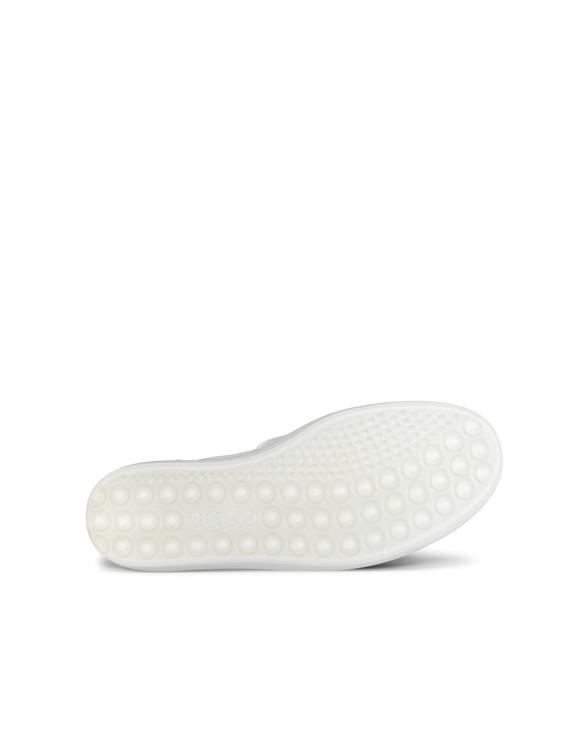 Women's ECCO® Soft 7 Woven Leather Slip-On - White - Sole