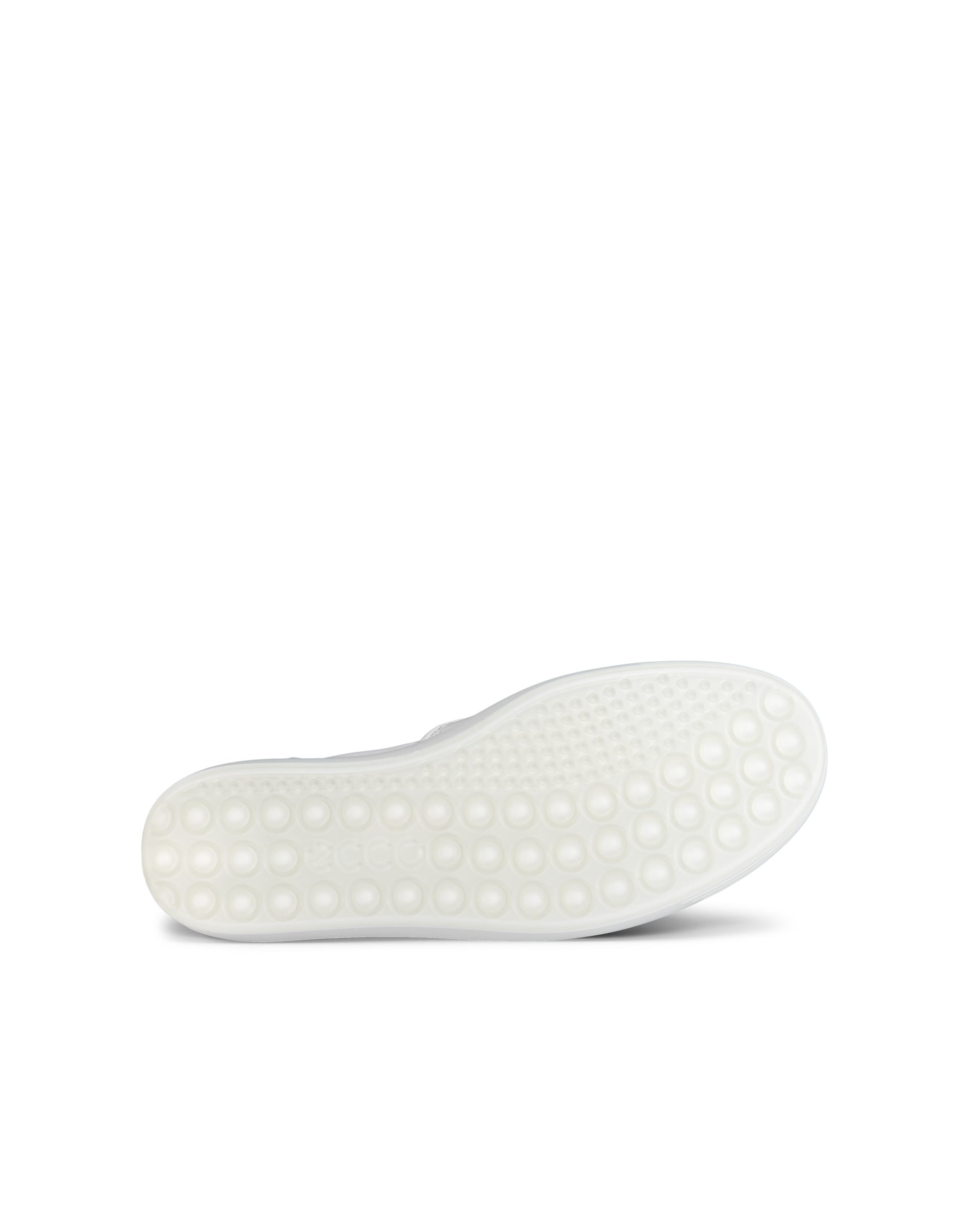 Women's ECCO® Soft 7 Woven Leather Slip-On - White - Sole
