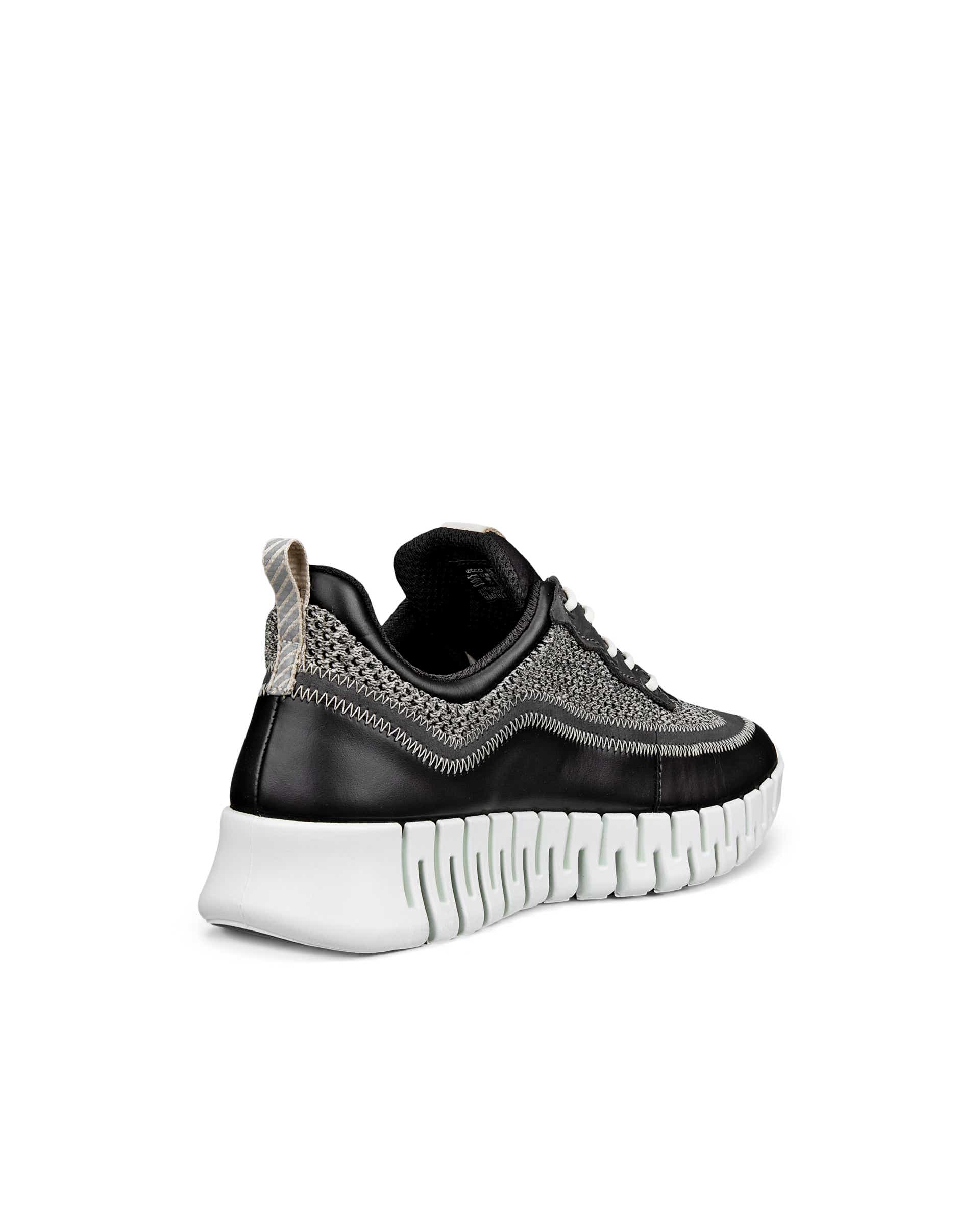 ECCO® GRUUV Damen Ledersneaker - Schwarz - Back