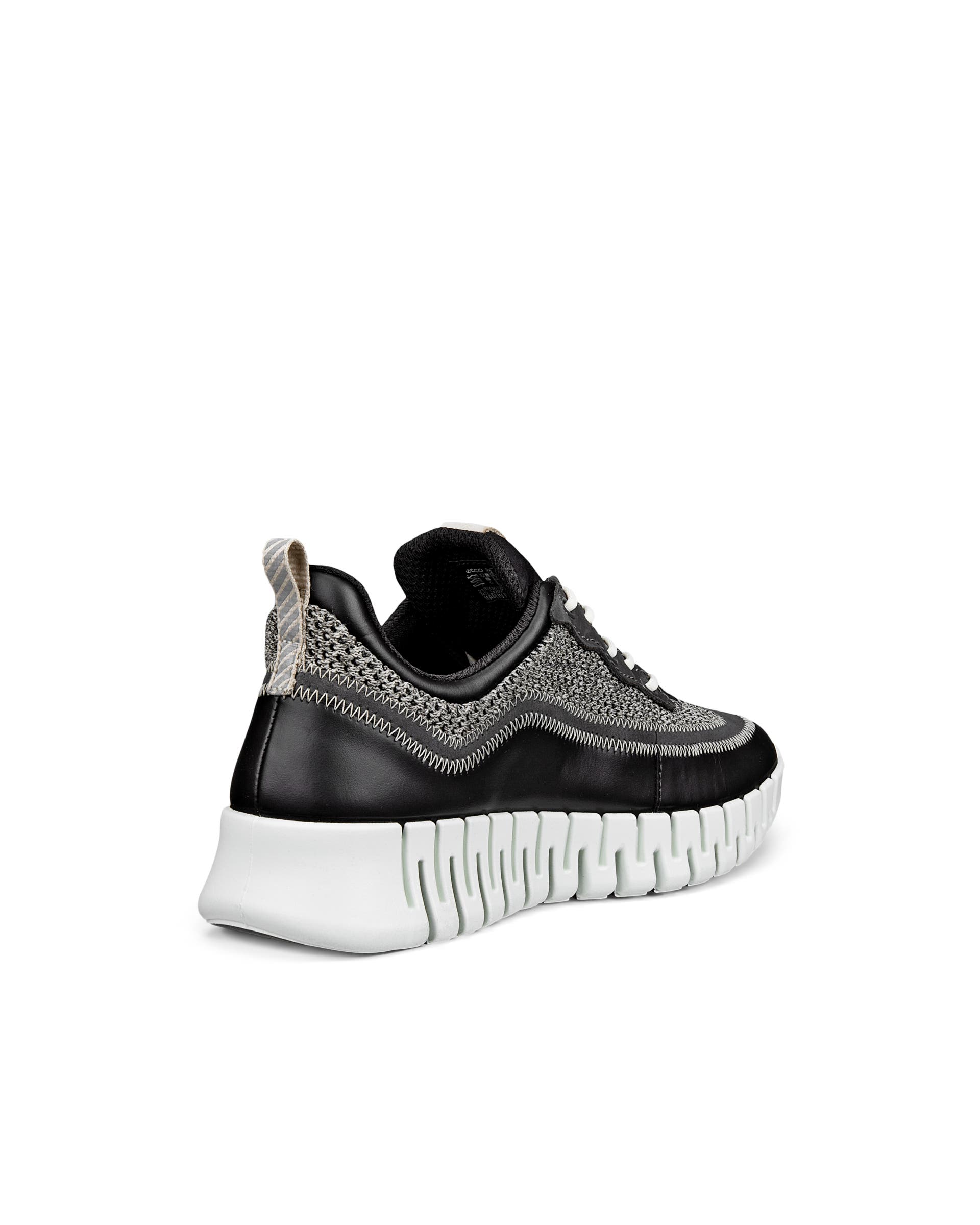 ECCO® GRUUV Damen Ledersneaker - Schwarz - Back