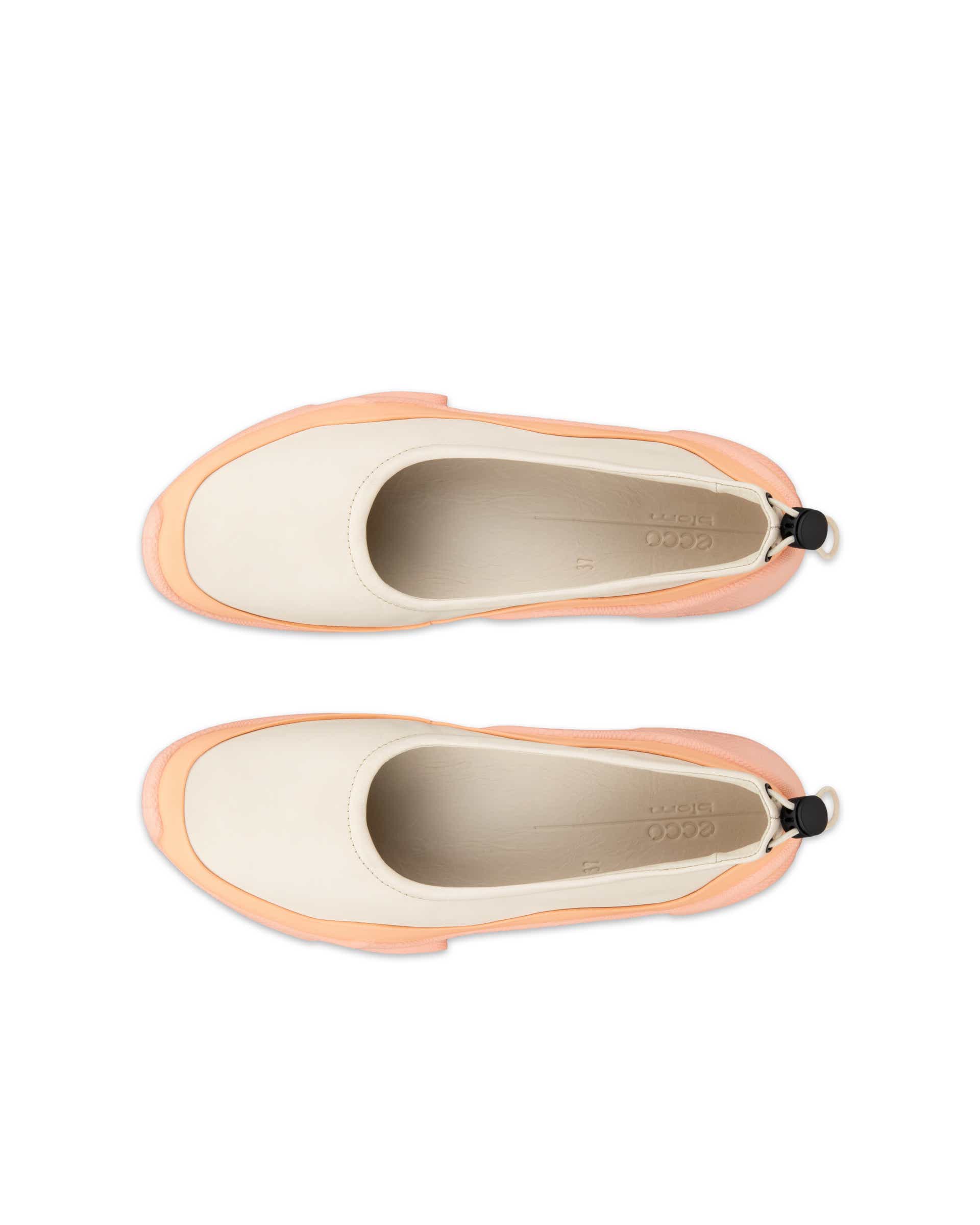 Zapatillas de piel sin cordones ECCO® BIOM C-Trail para mujer - Naranja - Top left pair