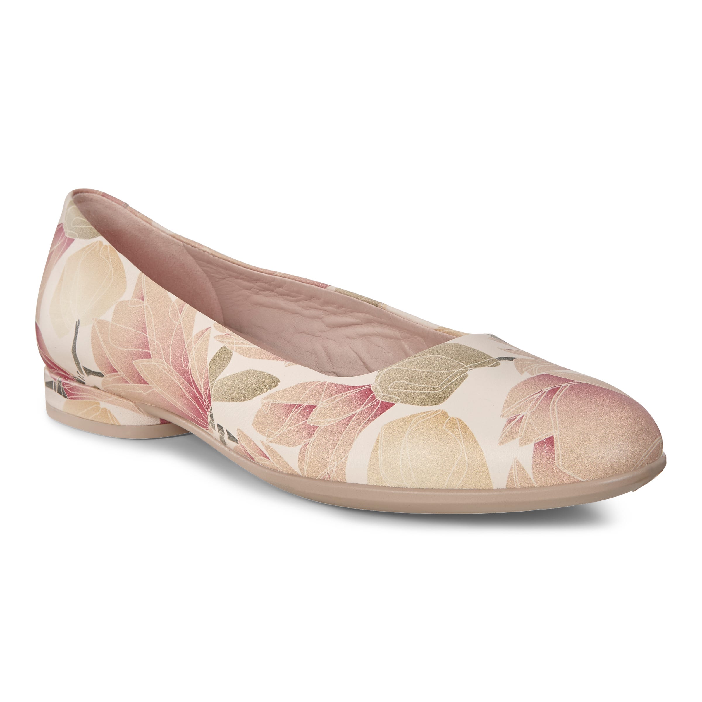 ECCO Women's Anine Ballerina Shoes - Pink - Main