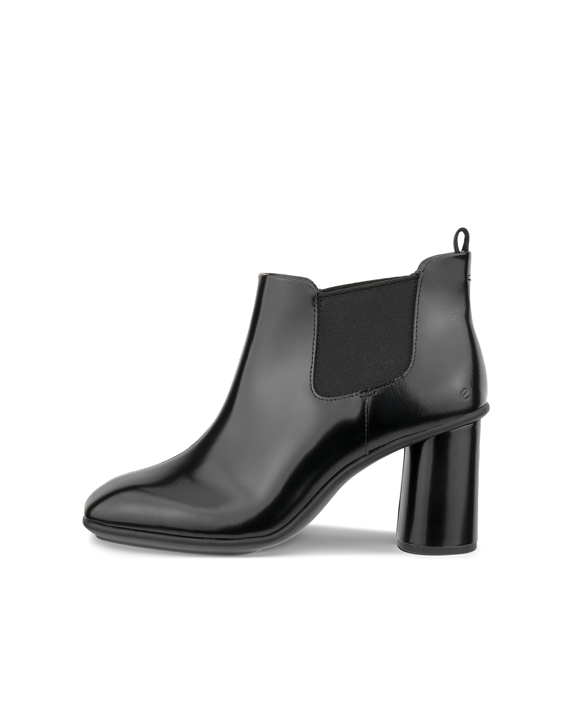 Women's ECCO® Sculpted Alba 65 Leather Chelsea Heel Boot - Black - Outside