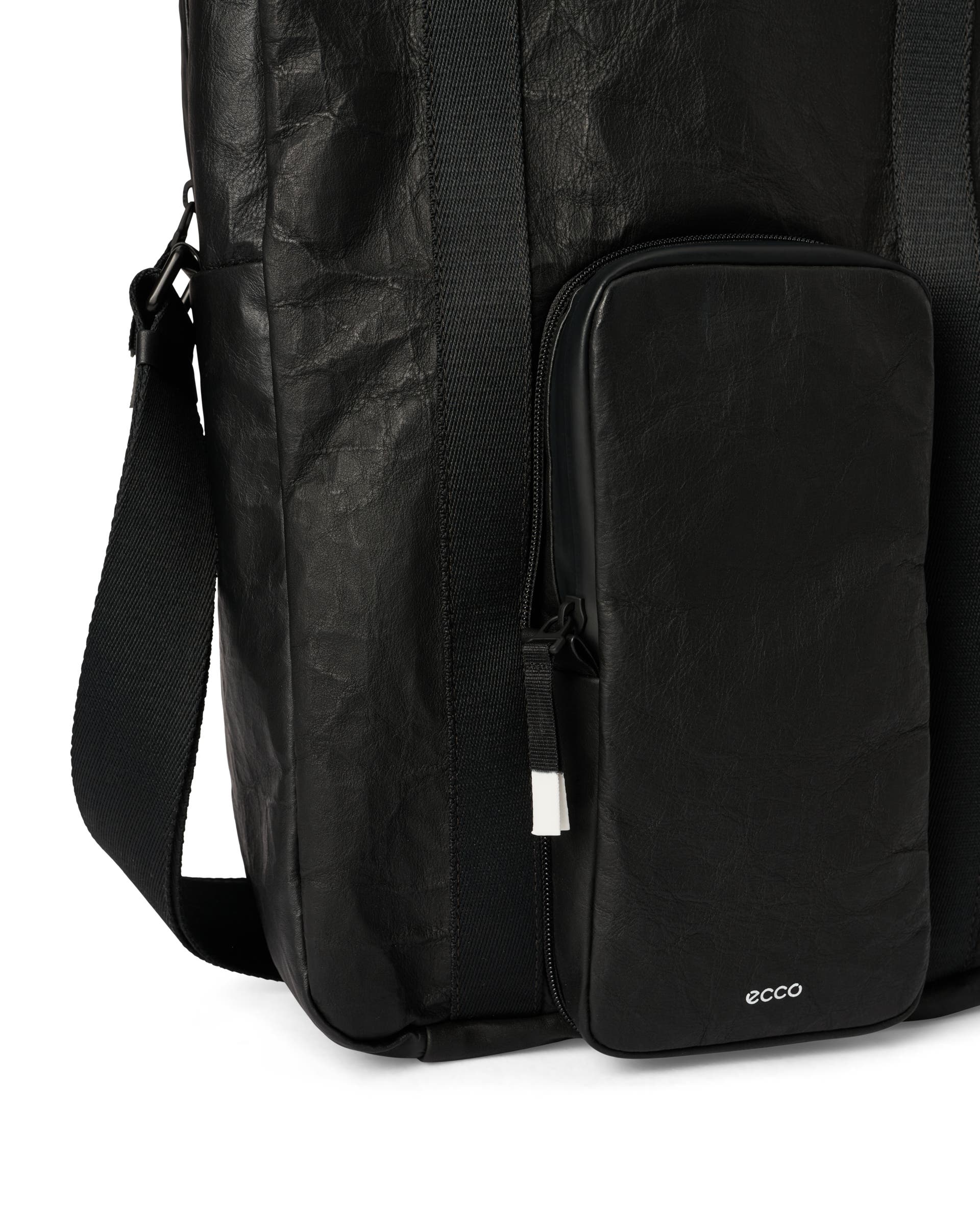 ECCO® Leather Tote Bag - Black - Detail-1