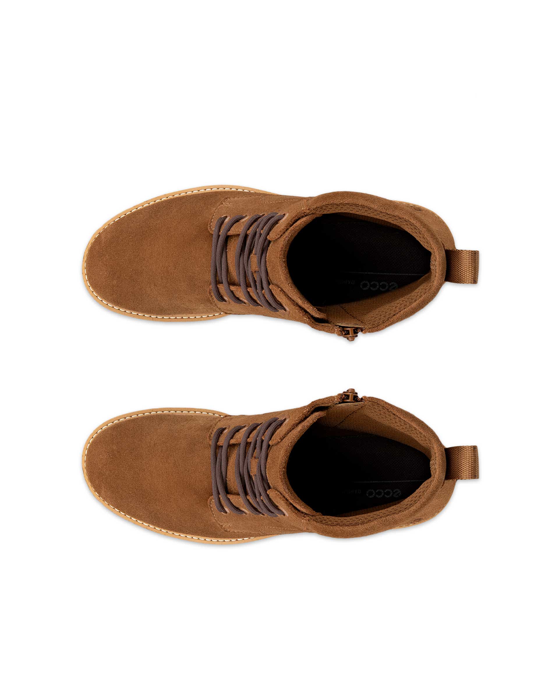 Botas con cordones ECCO® ELAINA para mujer - Marrón - Top left pair