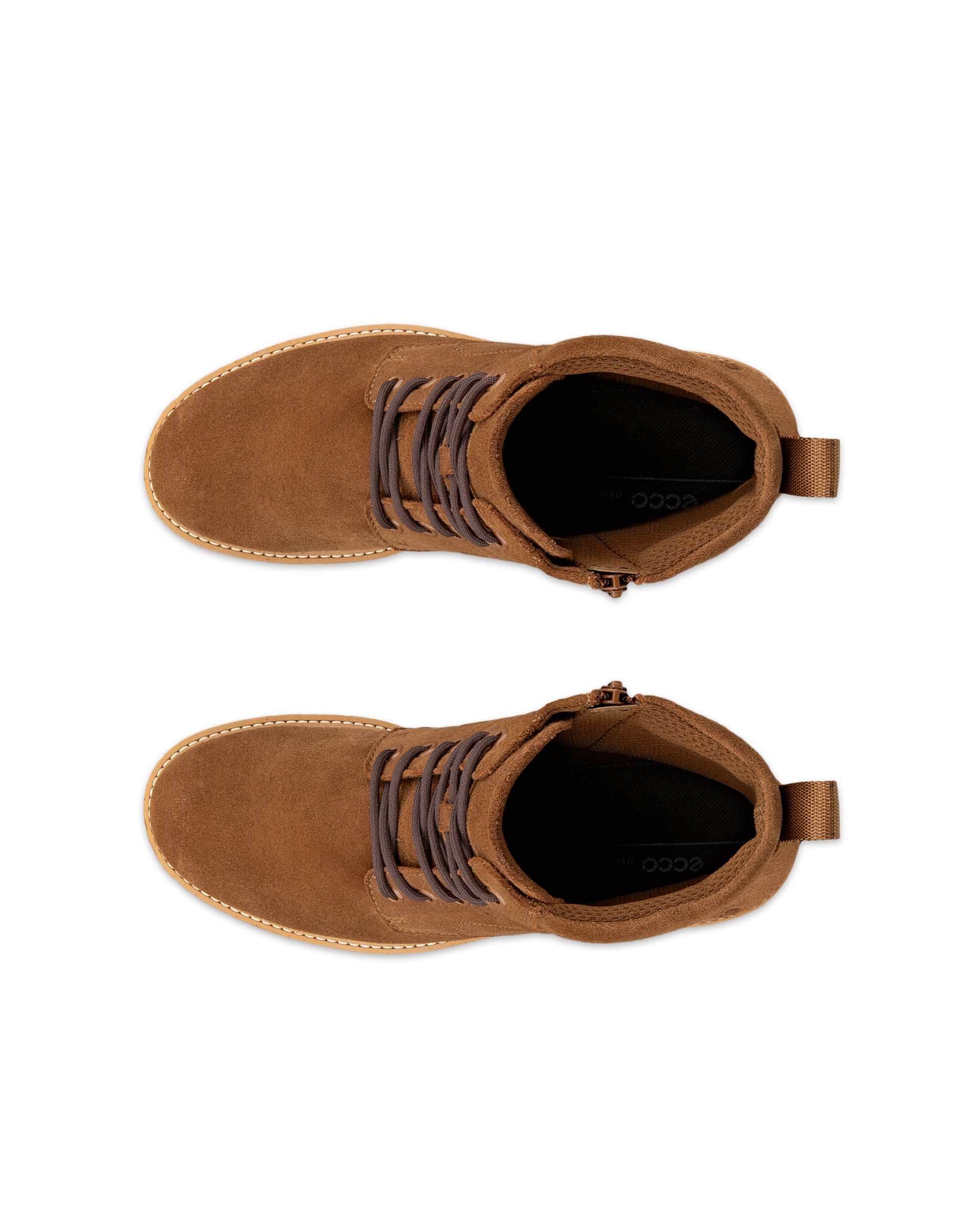 Botas con cordones ECCO® ELAINA para mujer - Marrón - Top left pair