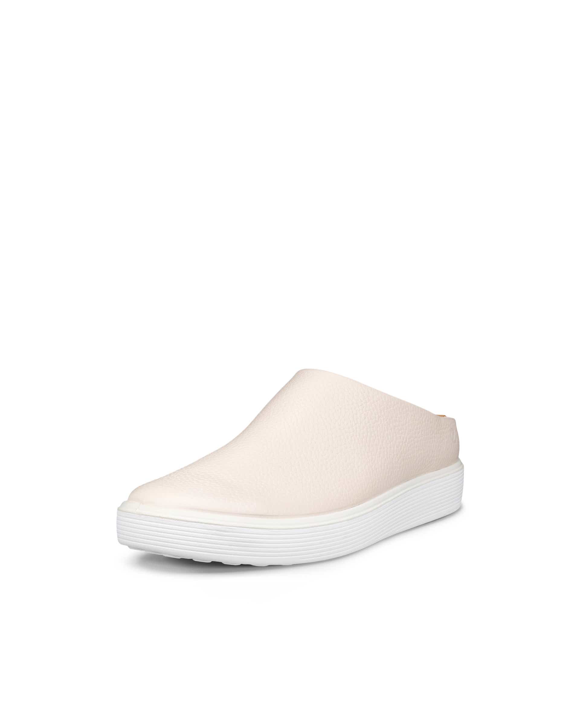 ECCO Soft 60 ウィメンズ レザースニーカー - ベージュ - Main
