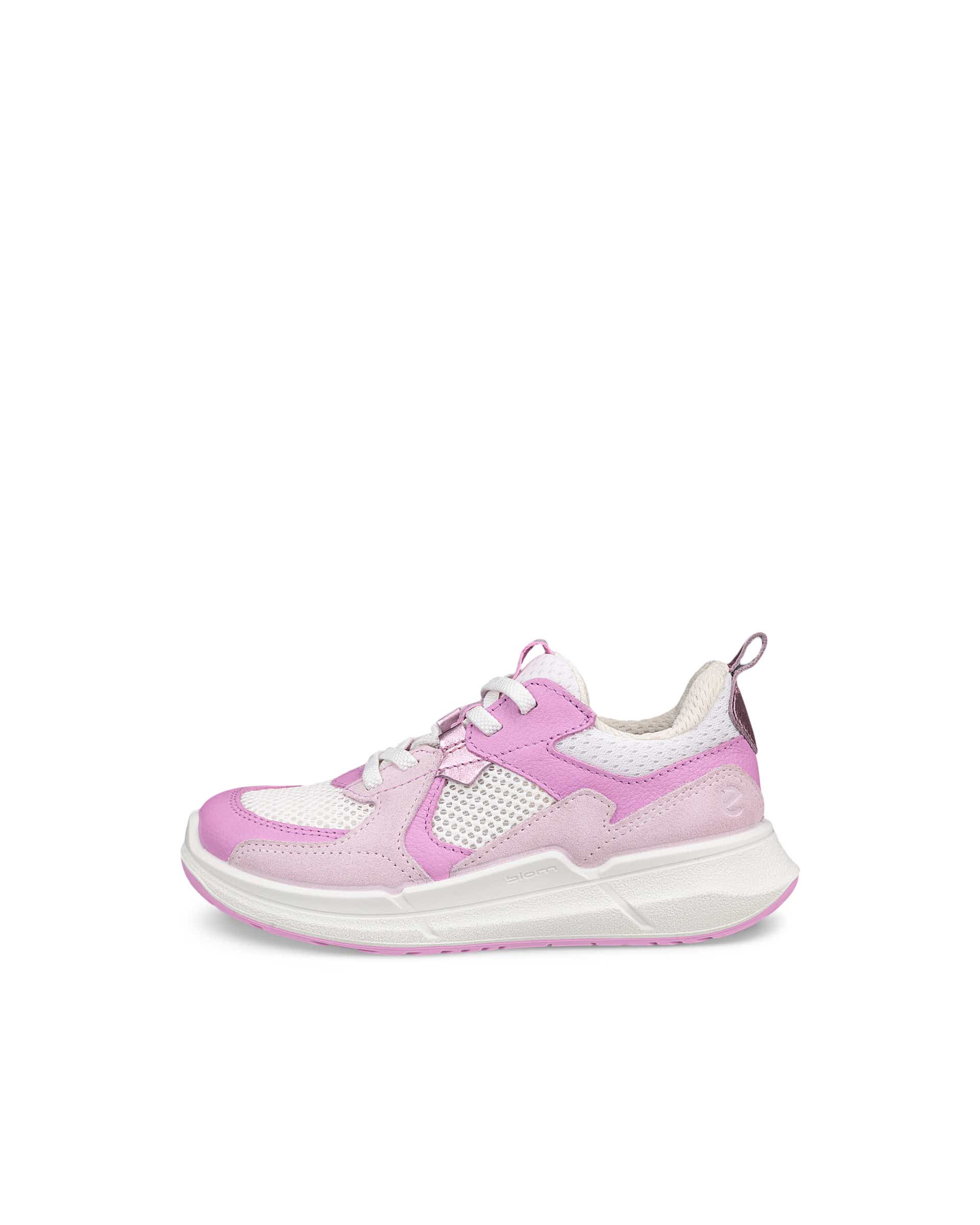 ECCO® BIOM 2.2 Kinder Sneaker aus Leder & Textil - Rosa - Outside