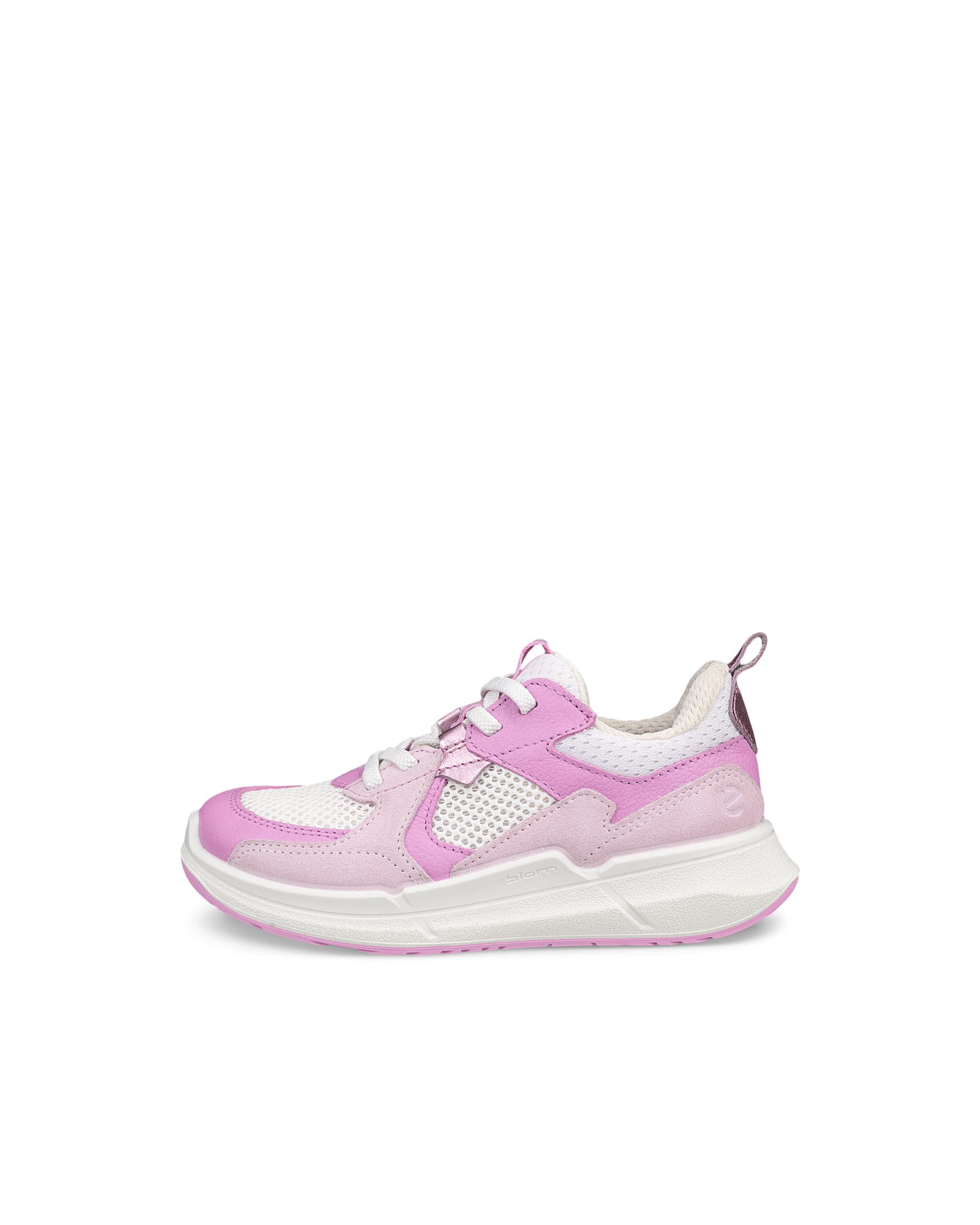 ECCO® BIOM 2.2 Kinder Sneaker aus Leder & Textil - Rosa - Outside