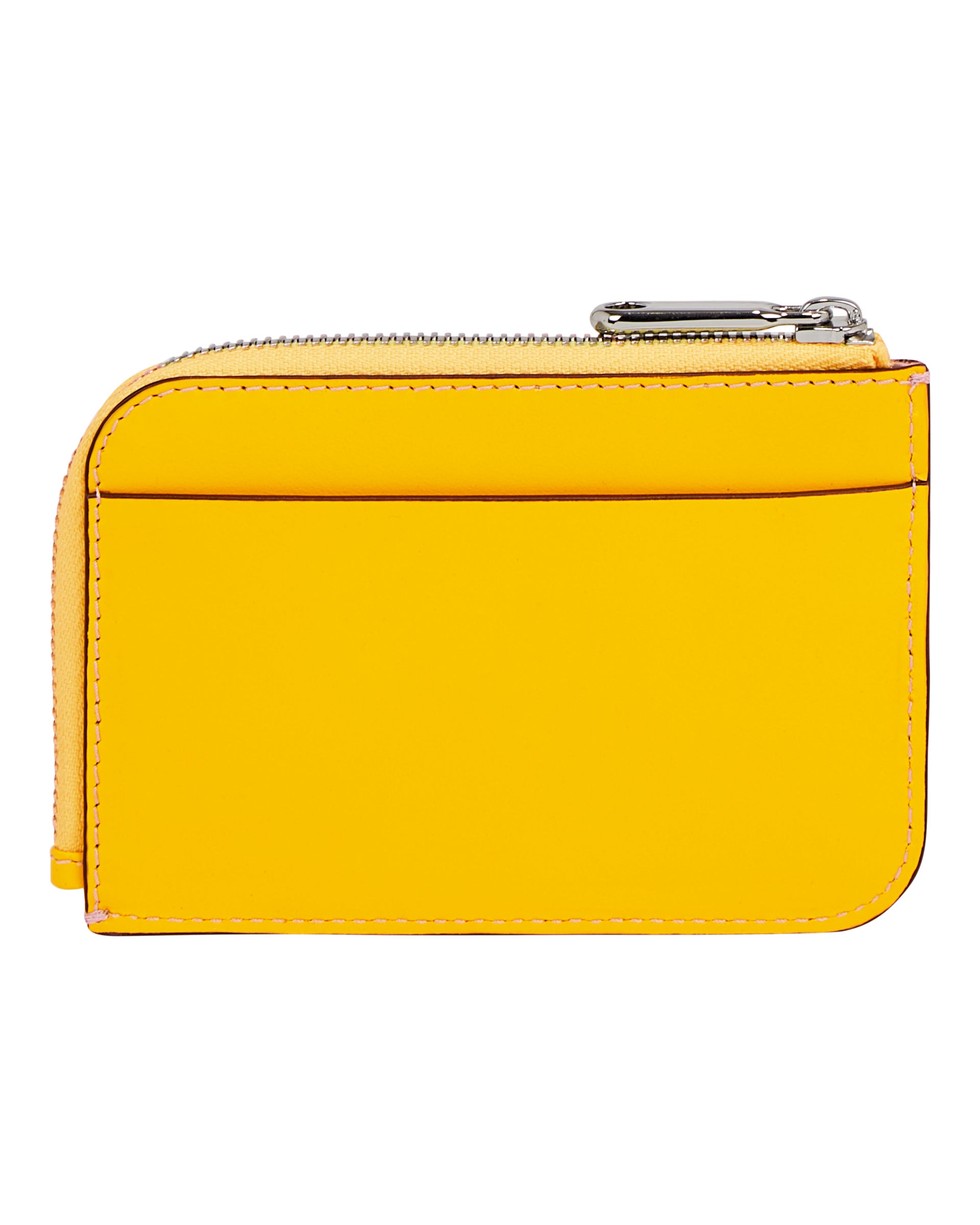 ECCO Card Case Zipped Smooth レザーカードケース - イエロー - Back