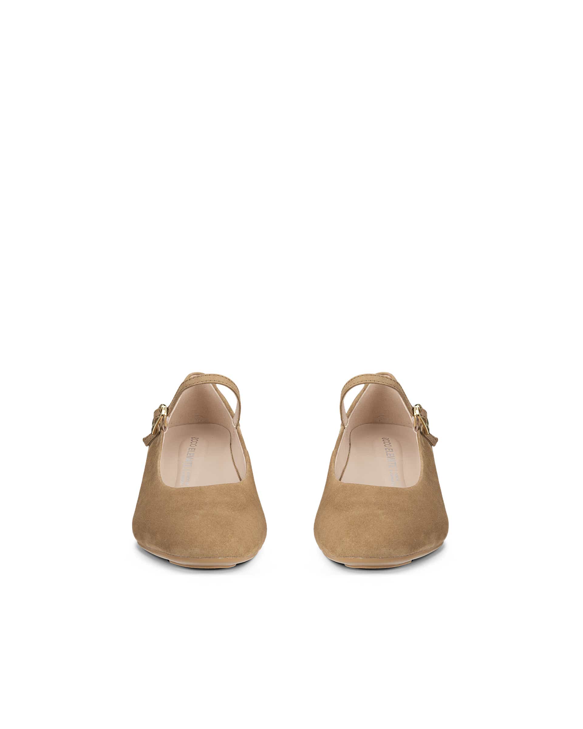 ECCO® ELEVATE WEDGE babies daim pour femme - Brun - Front pair