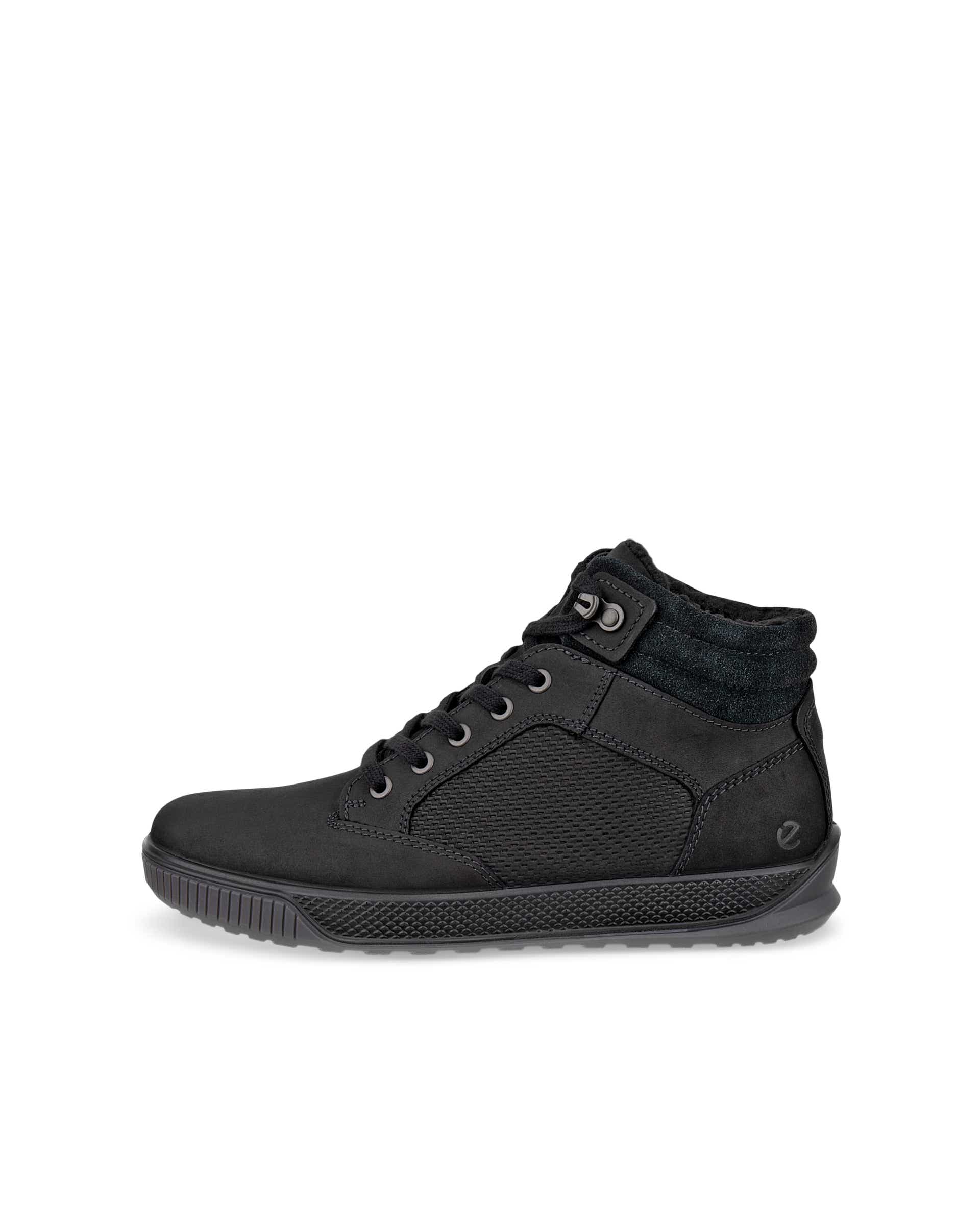 Men's ECCO® Bypath Tred Nubuck Boot - Black - Outside