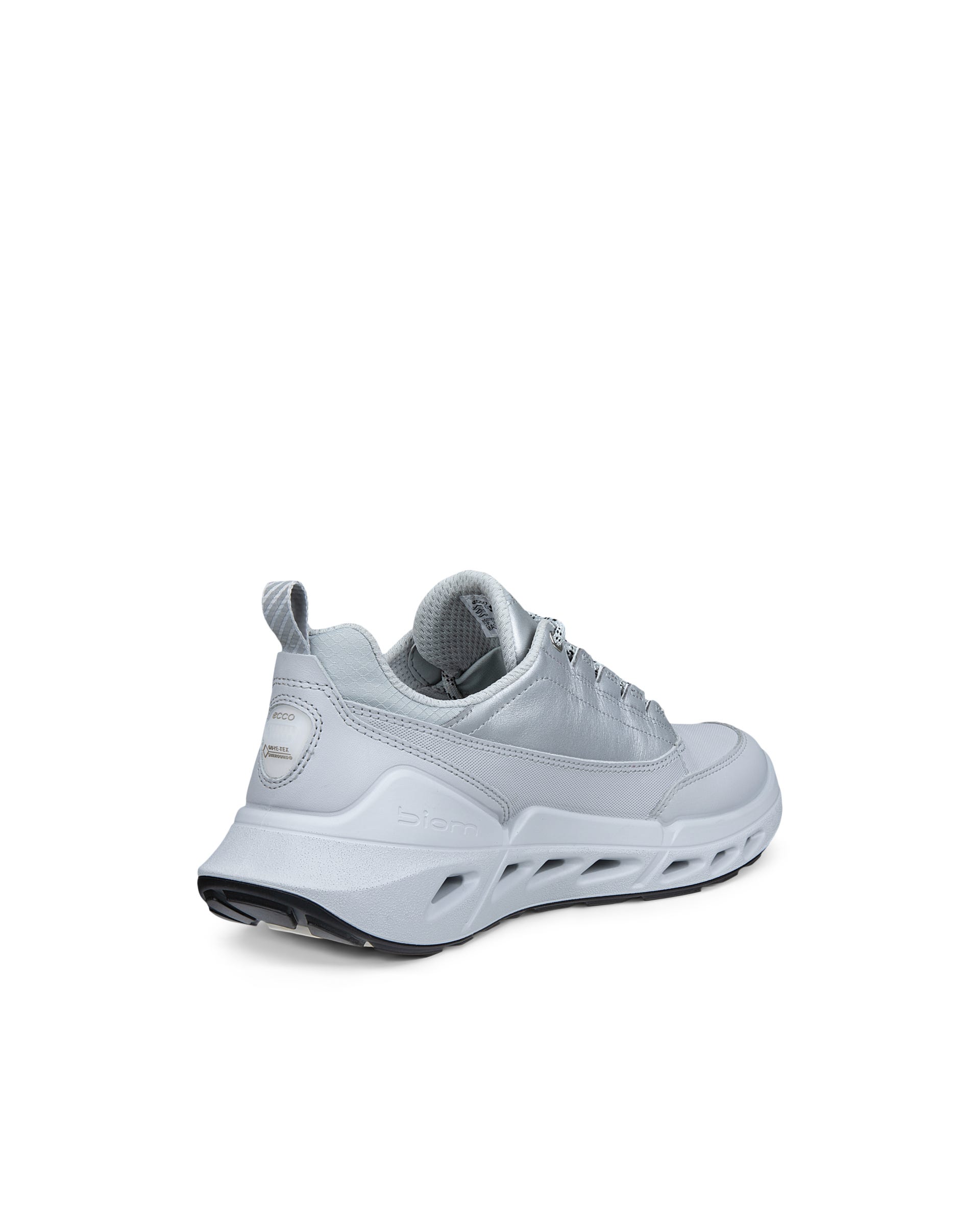 ECCO® BIOM 720 baskets en cuir Gore-Tex pour femme - Gris - Back