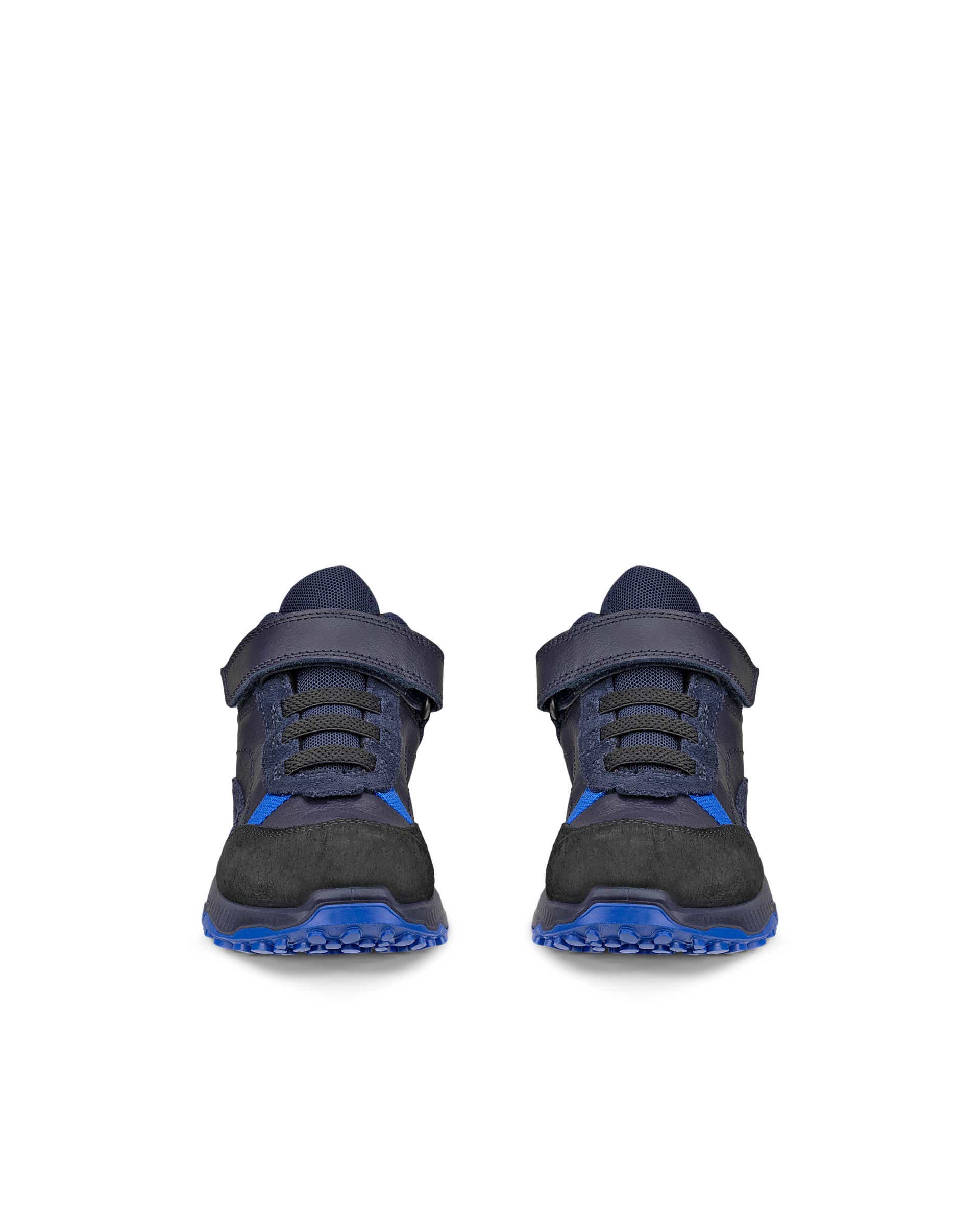 Botins caminhada couro criança ECCO® RECEPTOR XP K - Azul - Front pair