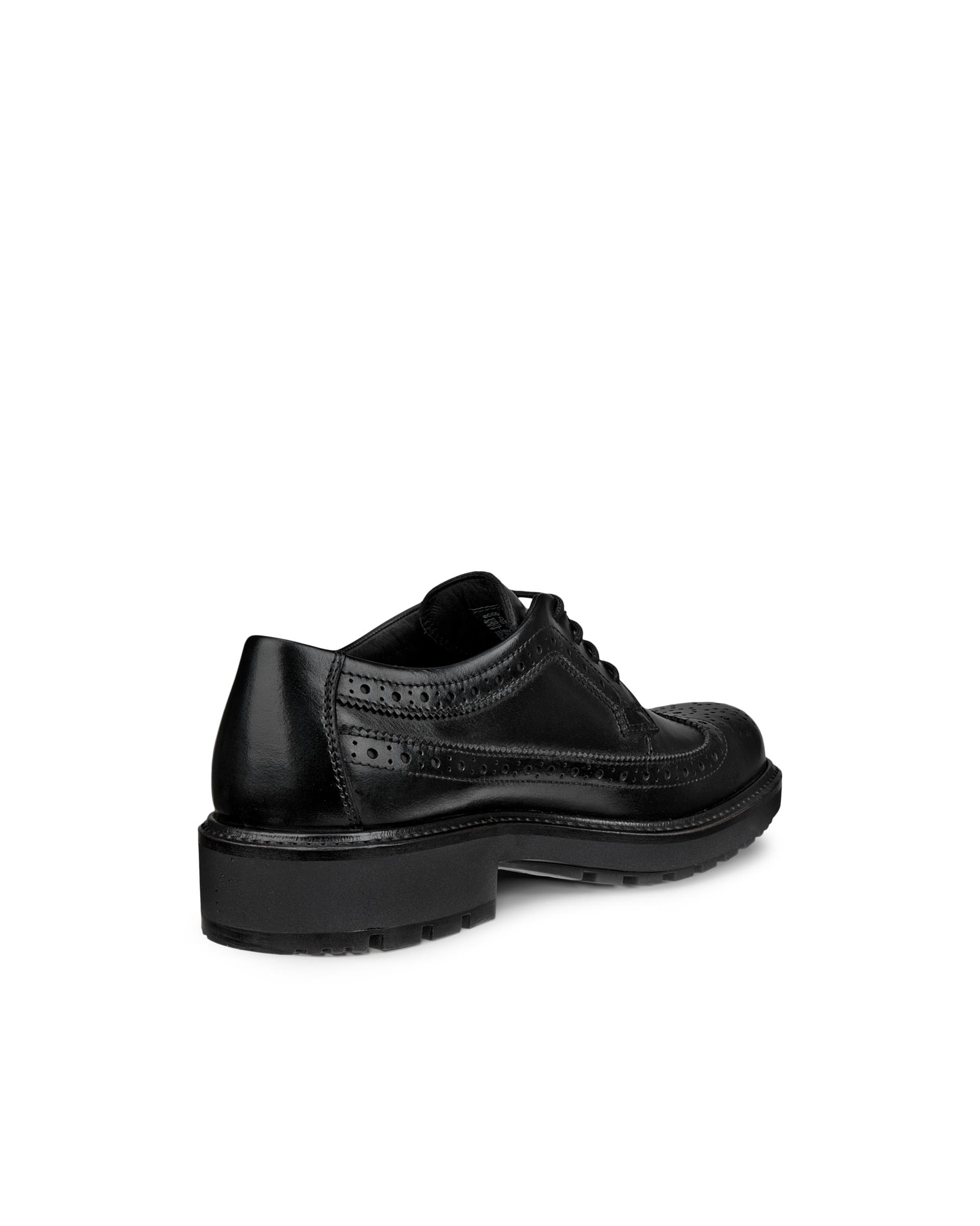 Women's ECCO® Metropole Oslo Leather Derby Shoe - Black - Back