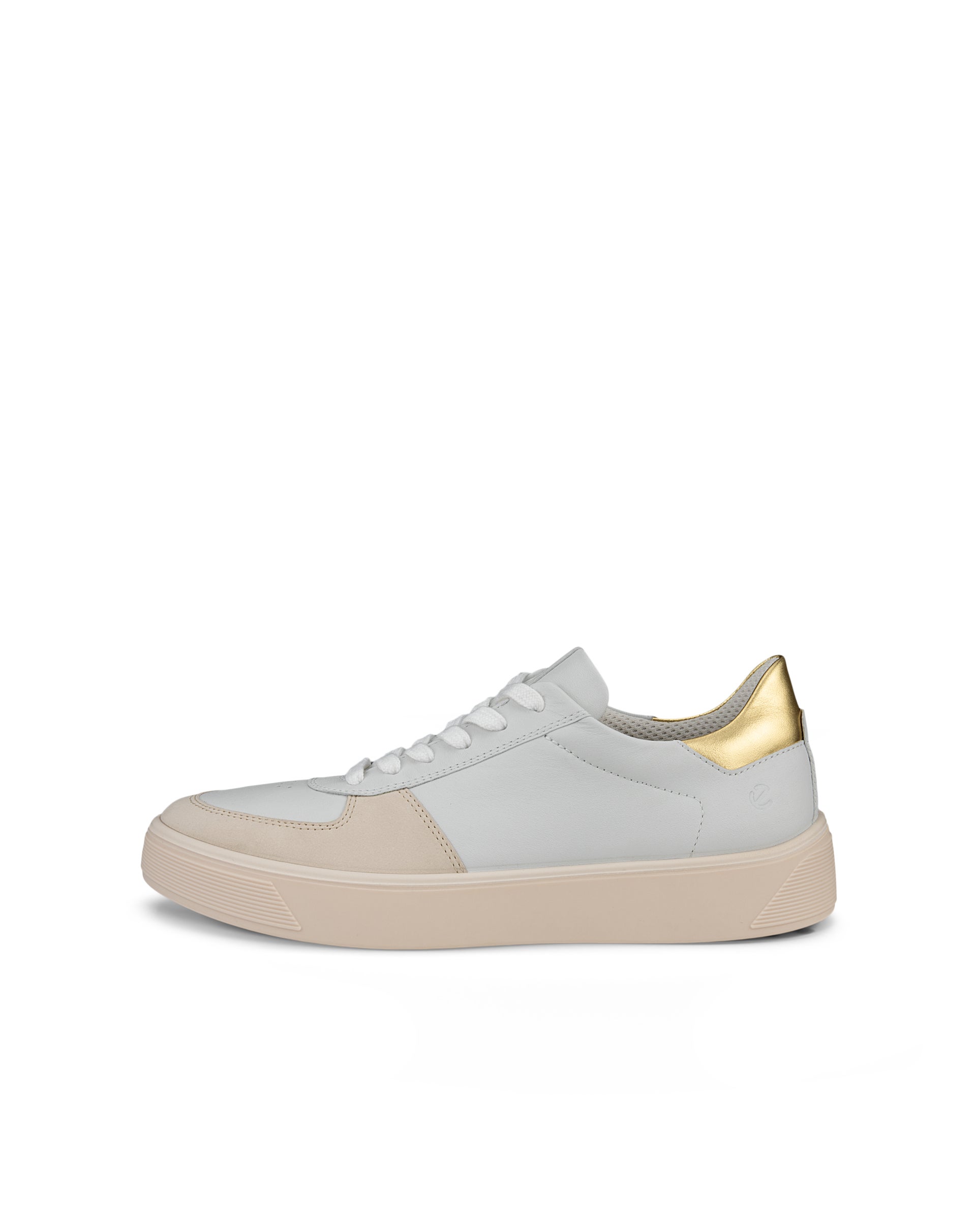 ECCO Street Tray Low ウィメンズ レザースニーカー - ベージュ - Outside