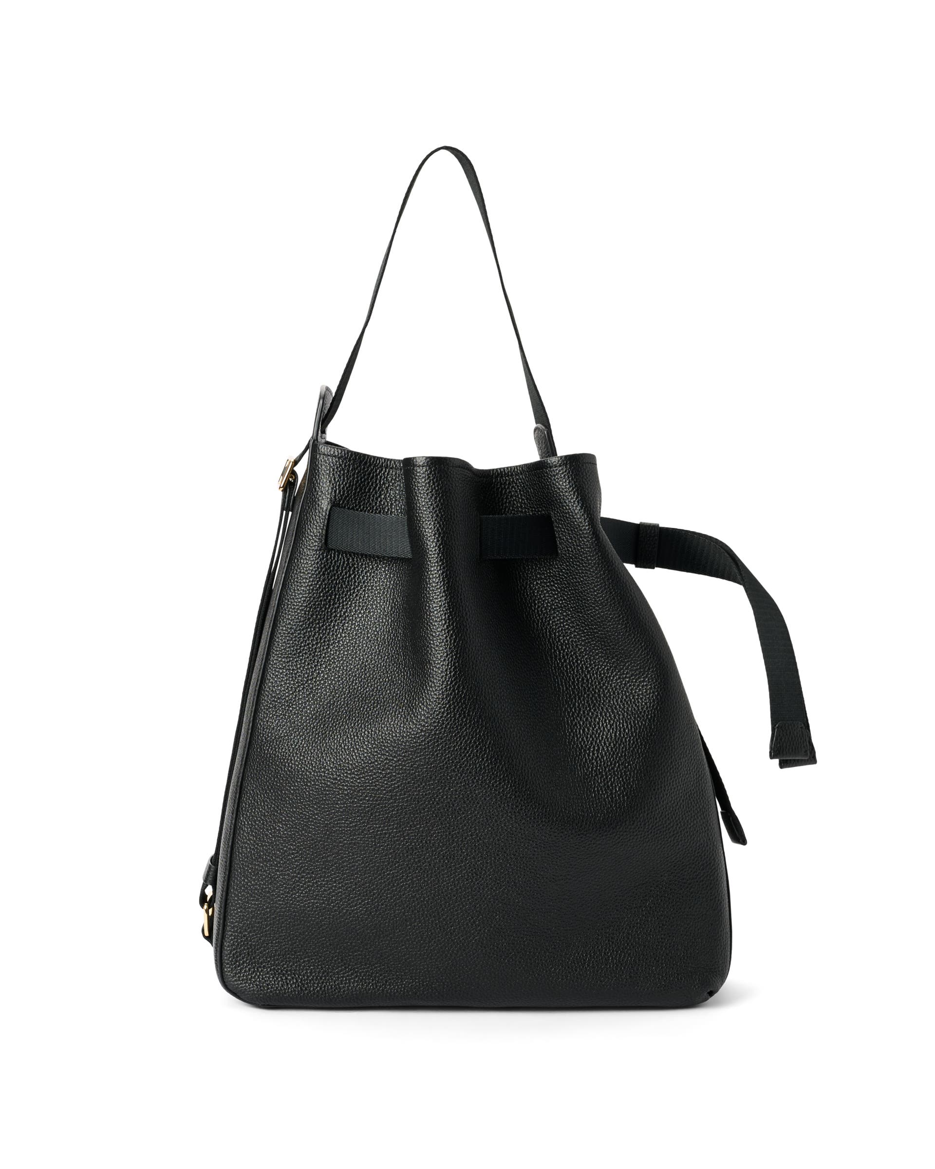 ECCO® Sail Leather Hobo Bag - Black - Main