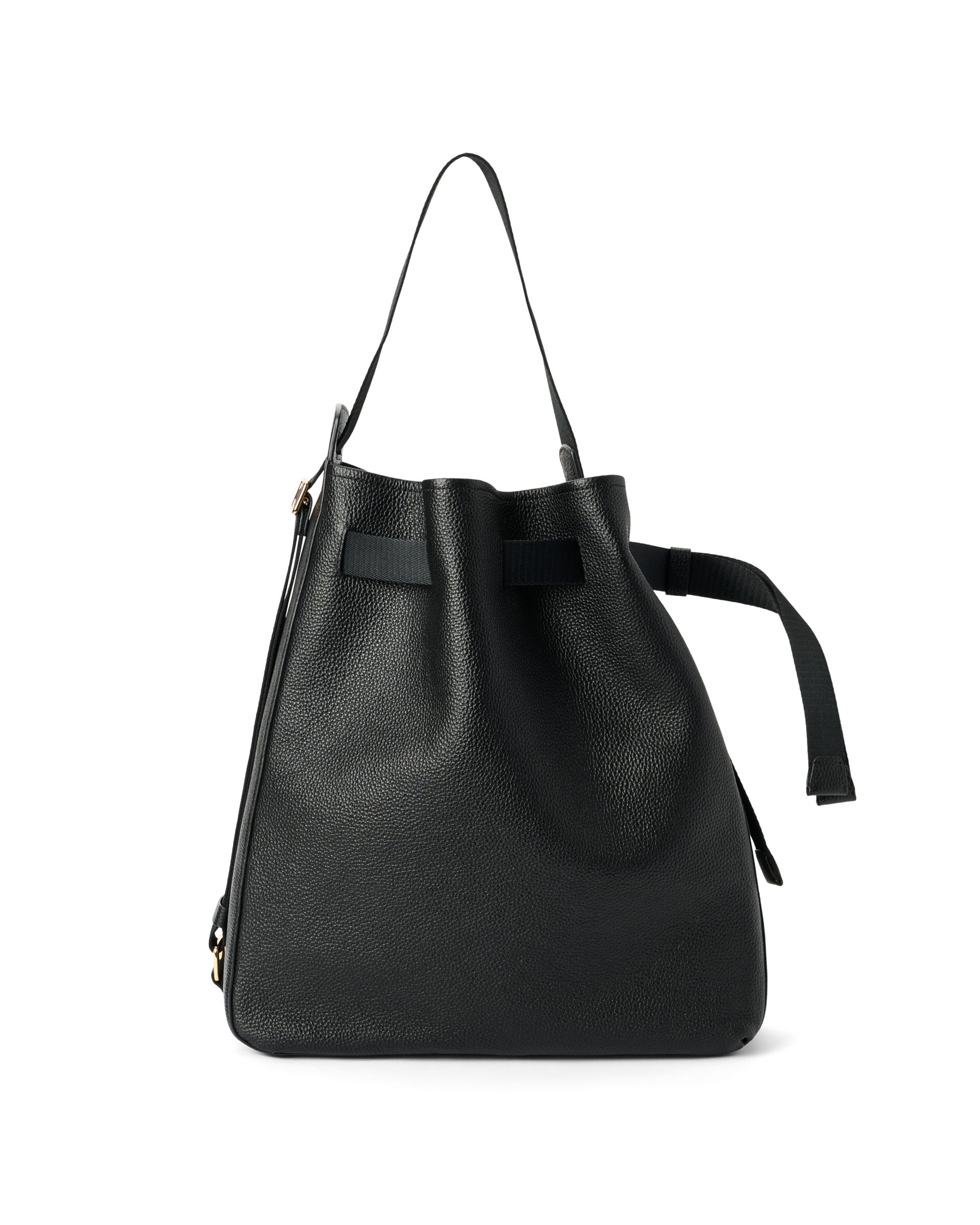 ECCO® Sail Leather Hobo Bag - Black - Main