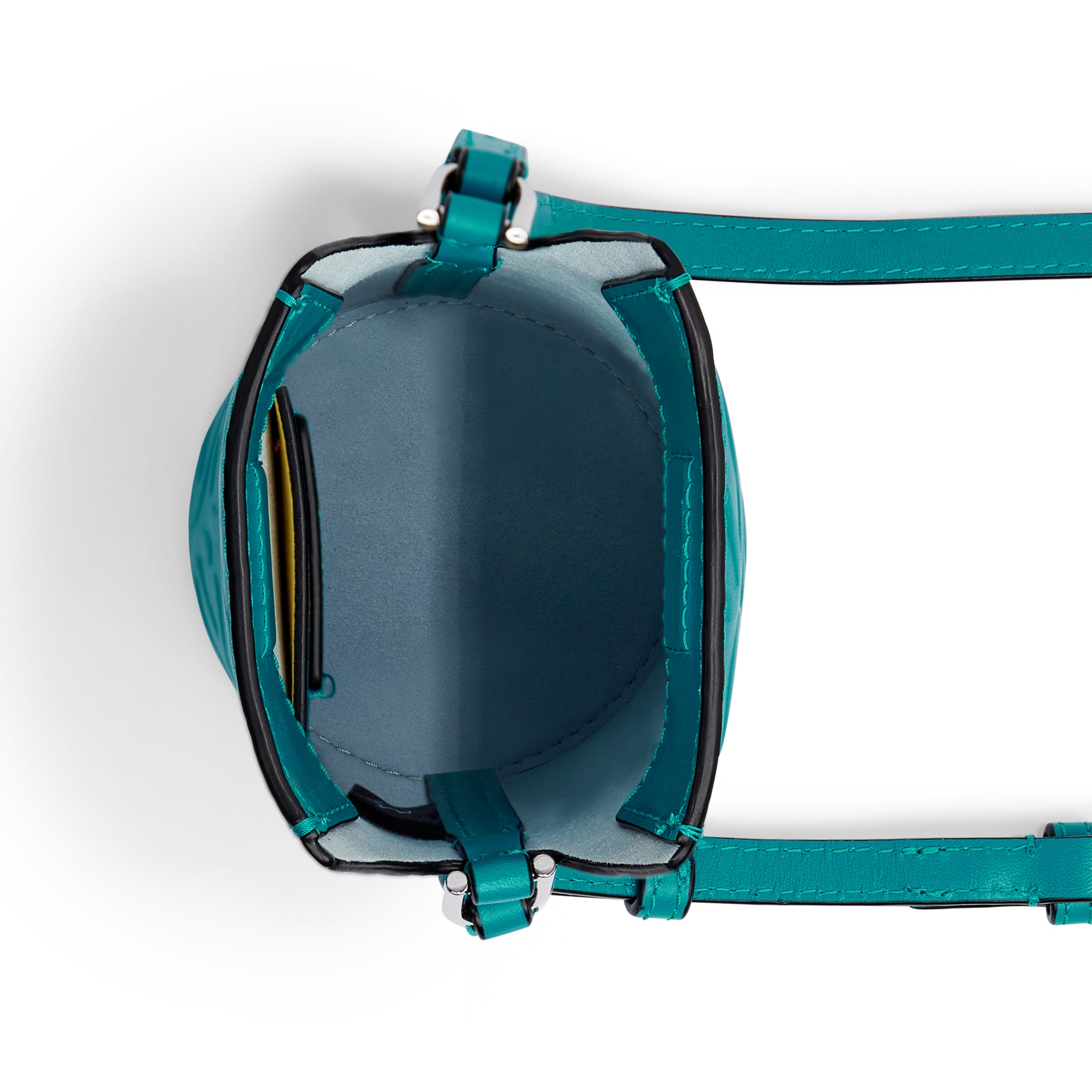 ECCO® Wave Pot Leather Crossbody Bag - Blue - Birdeye