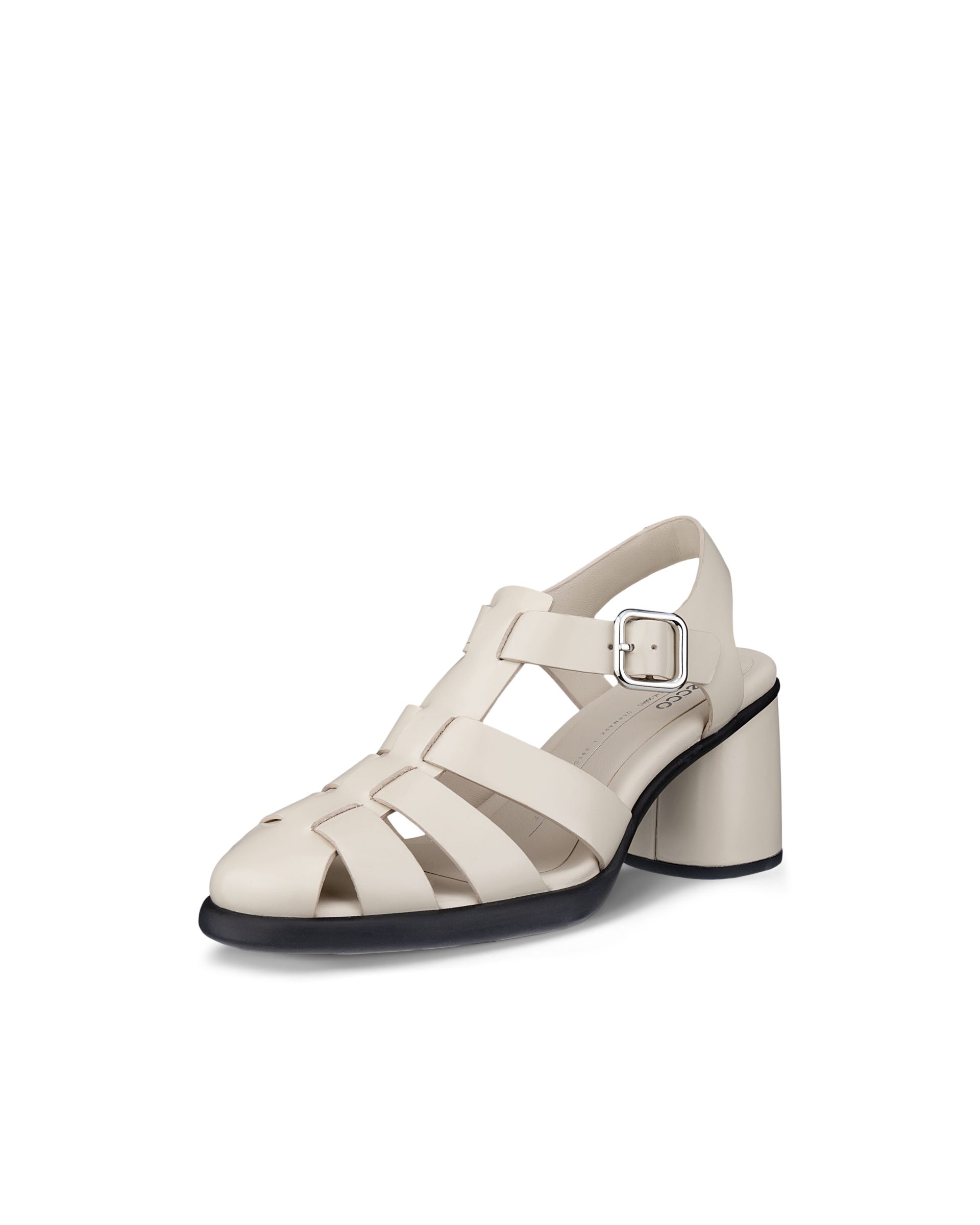 Women's ECCO® Sculpted Lx 55 Leather Fisherman Heeled Sandal | Beige
