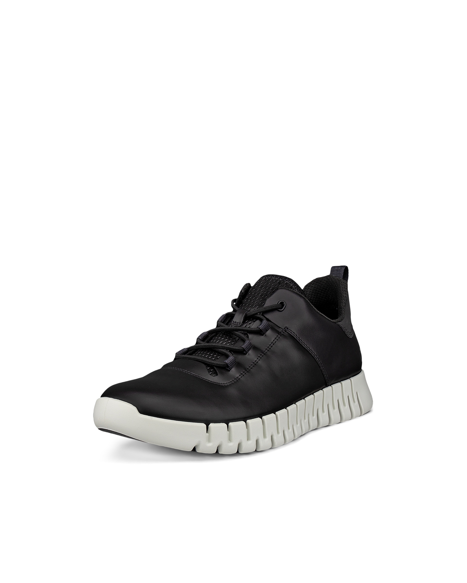 ECCO® Gruuv baskets en cuir pour homme - Noir - Main