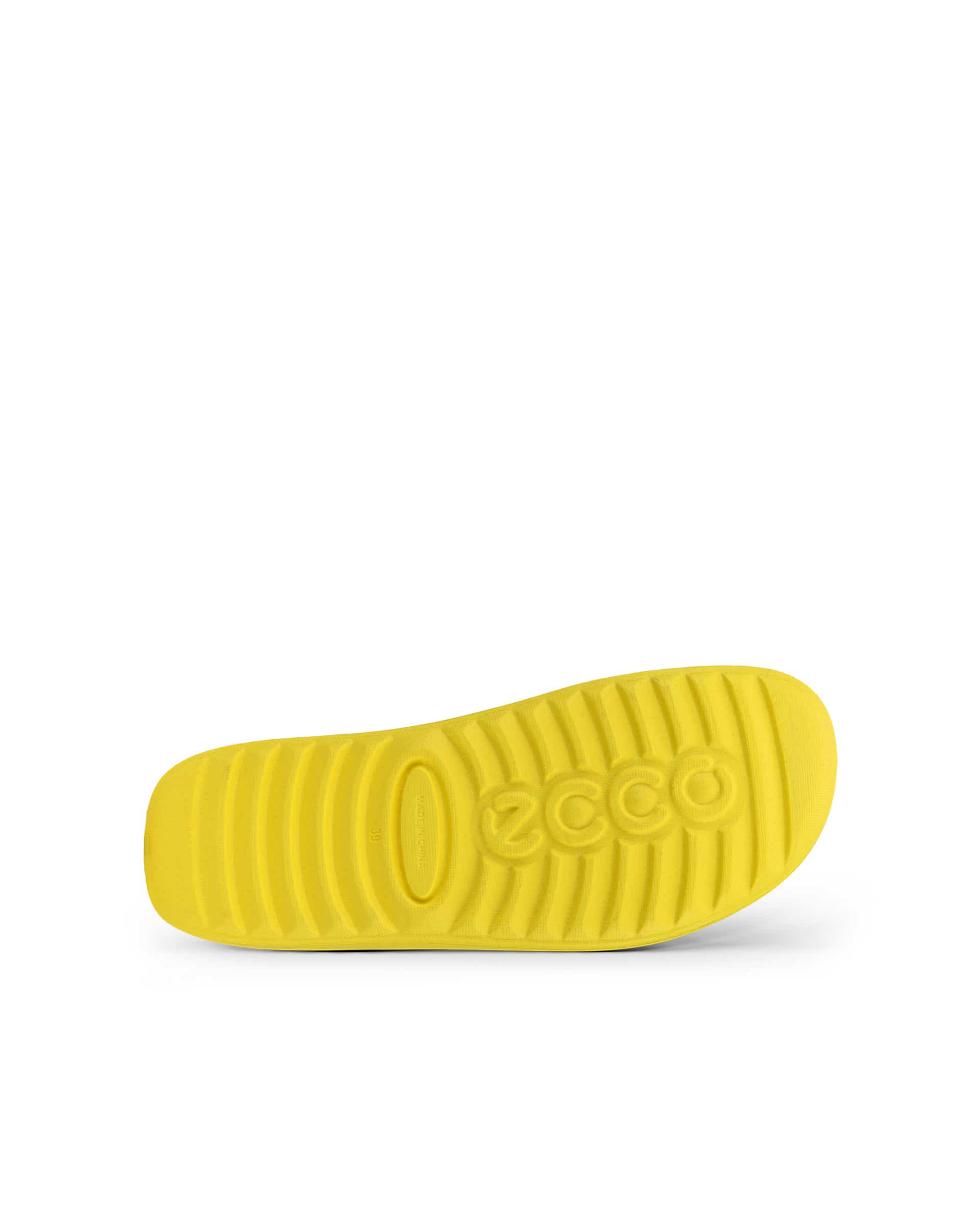 Women's ECCO® Cozmo Slide Slider - Yellow - Sole