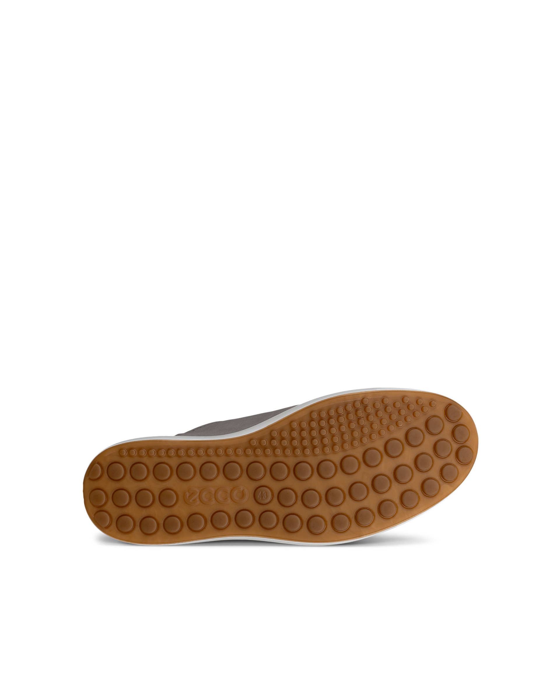 ECCO® Soft 7 Heren nubuck sneaker - Grijs - Sole