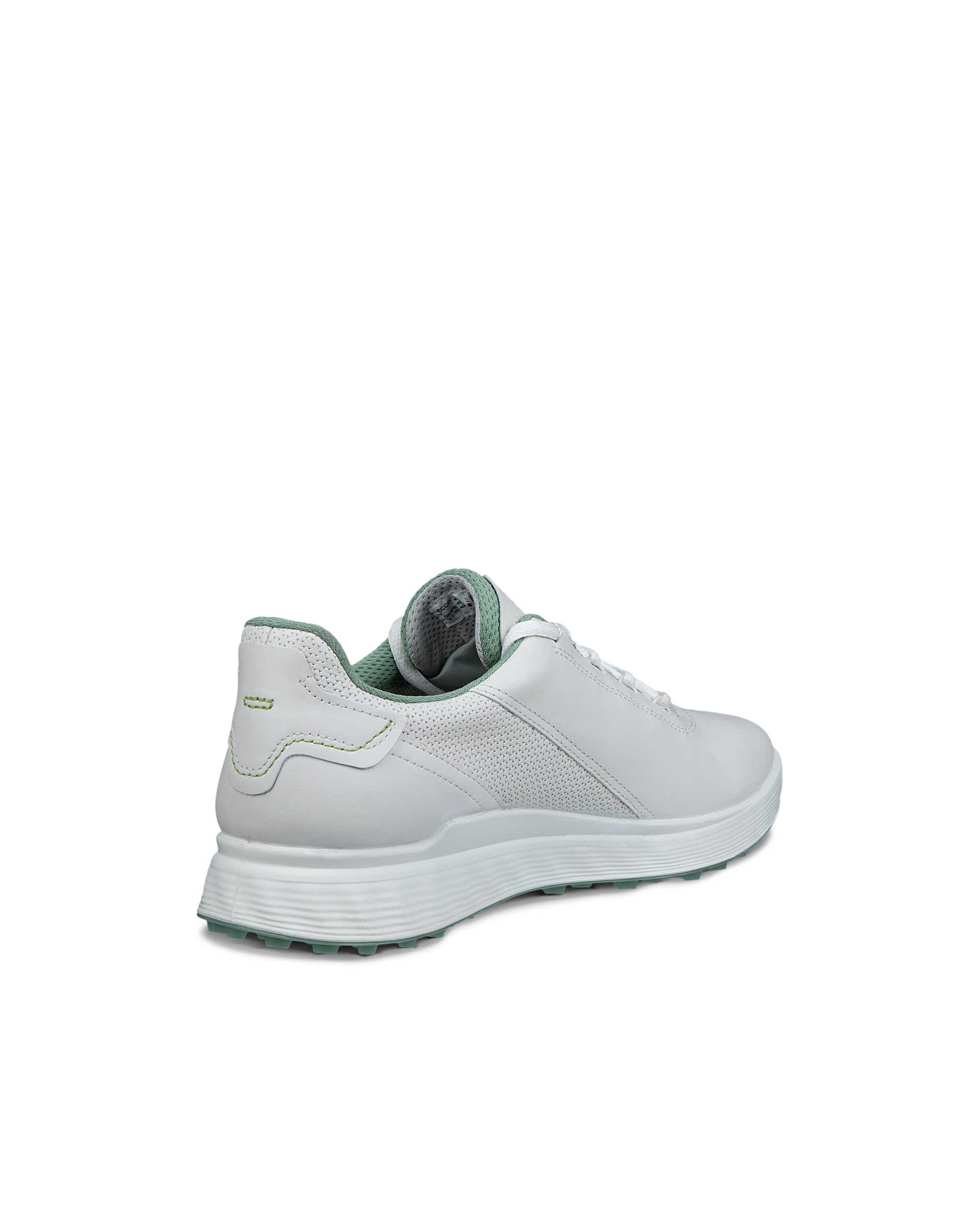Men's ECCO® Golf S-Casual Leather Waterproof Golf Shoe - White - Back