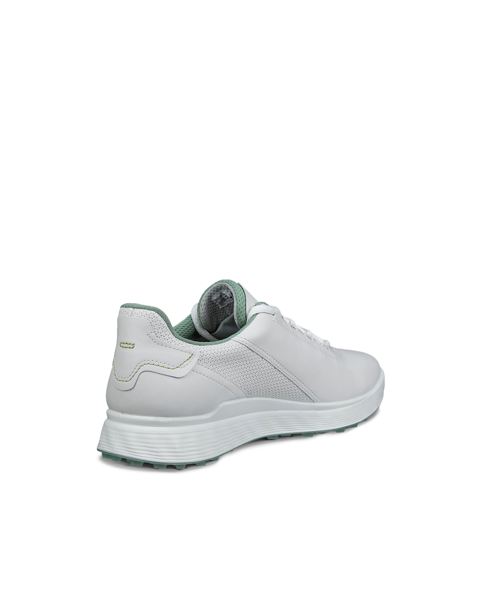 Men's ECCO® Golf S-Casual Leather Waterproof Golf Shoe - White - Back