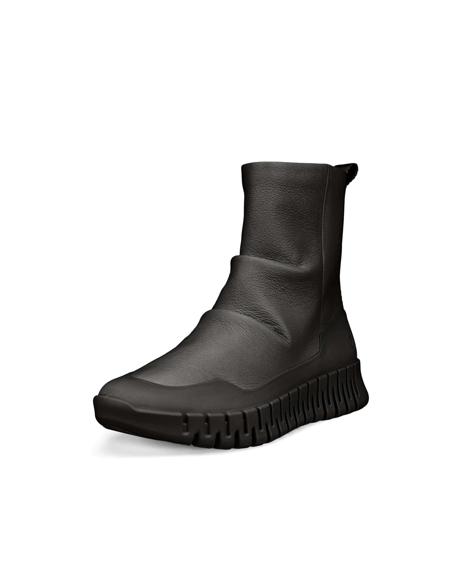 ECCO® Gruuv Dames halfhoge leren laars - Zwart - Main