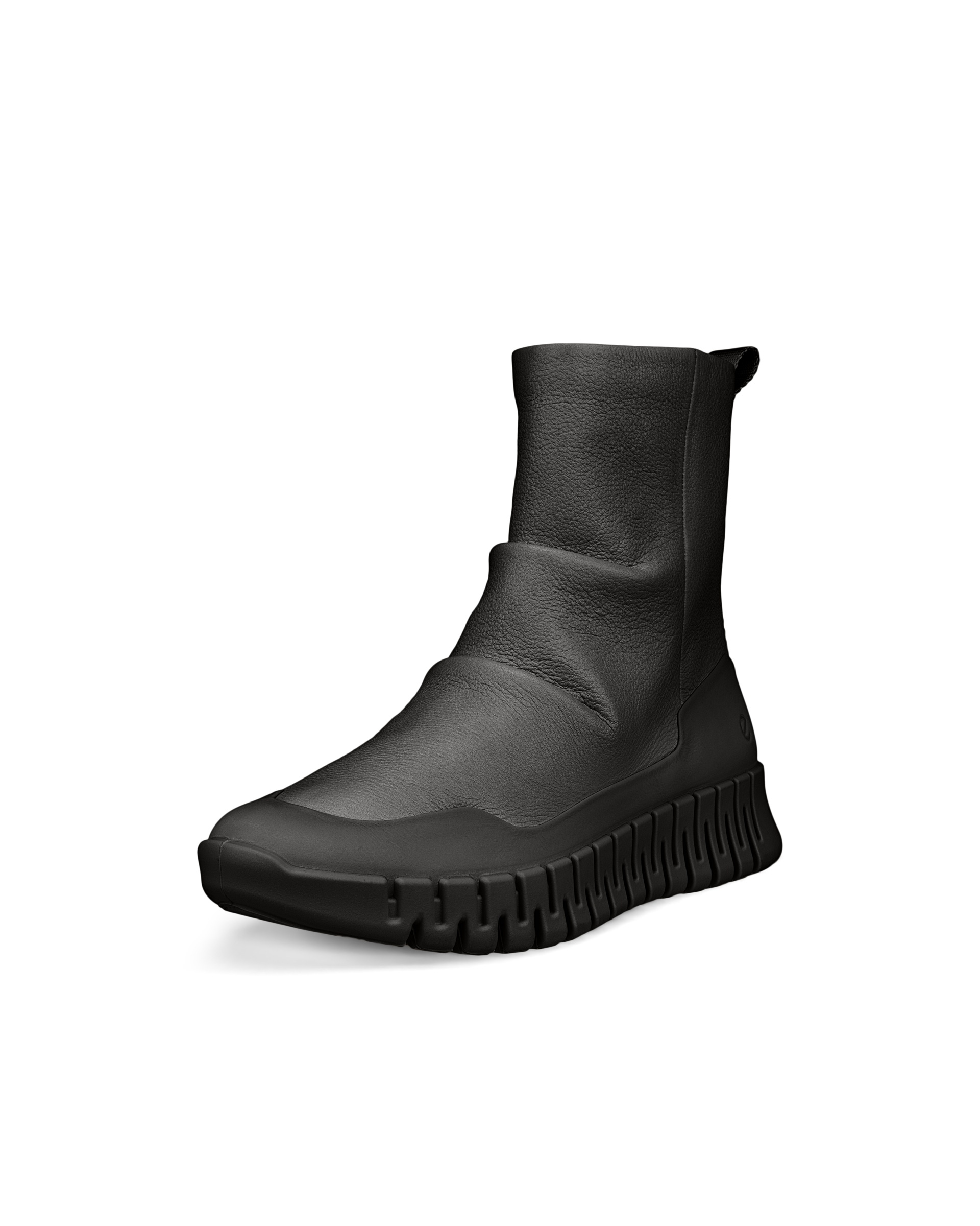 ECCO® Gruuv Dames halfhoge leren laars - Zwart - Main