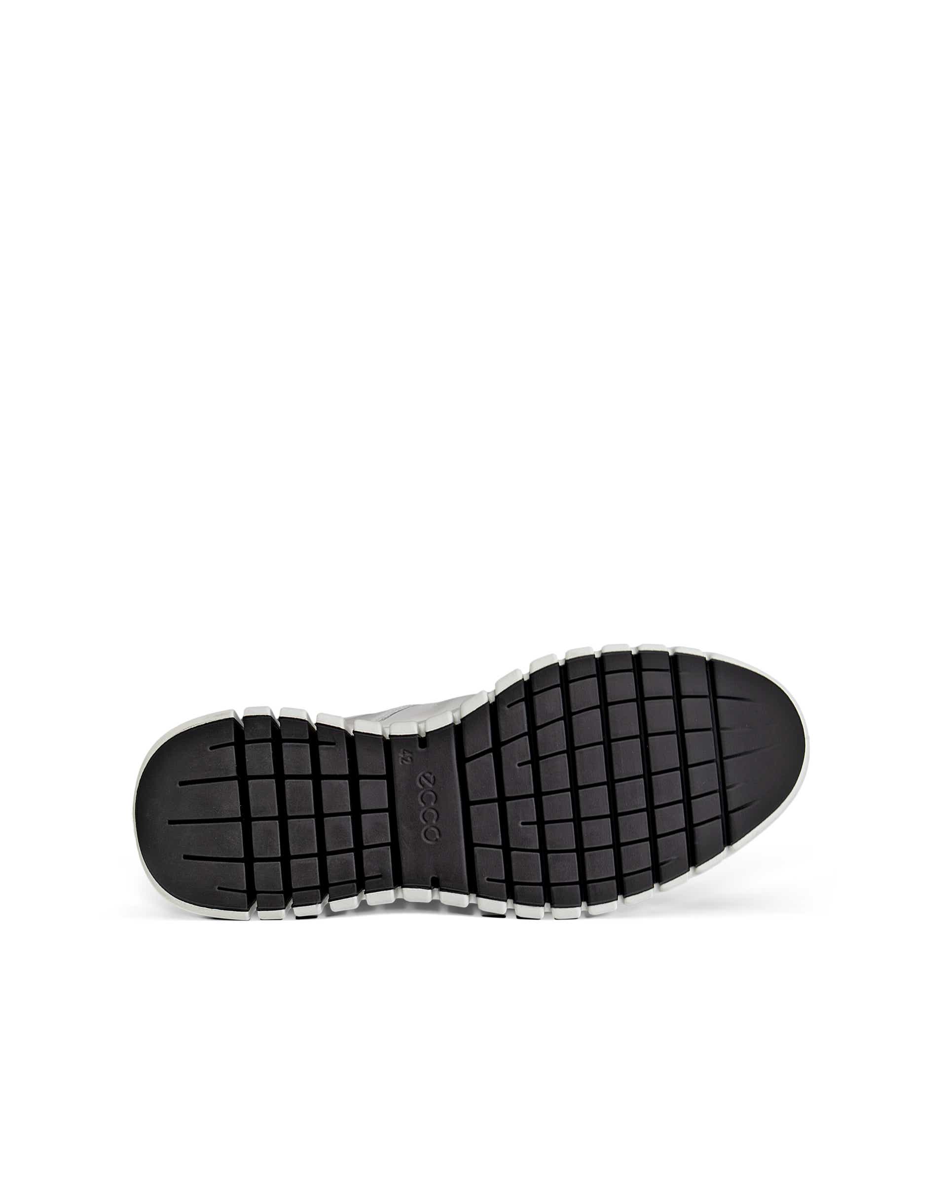 ECCO® Gruuv baskets en cuir pour homme - Blanc - Sole