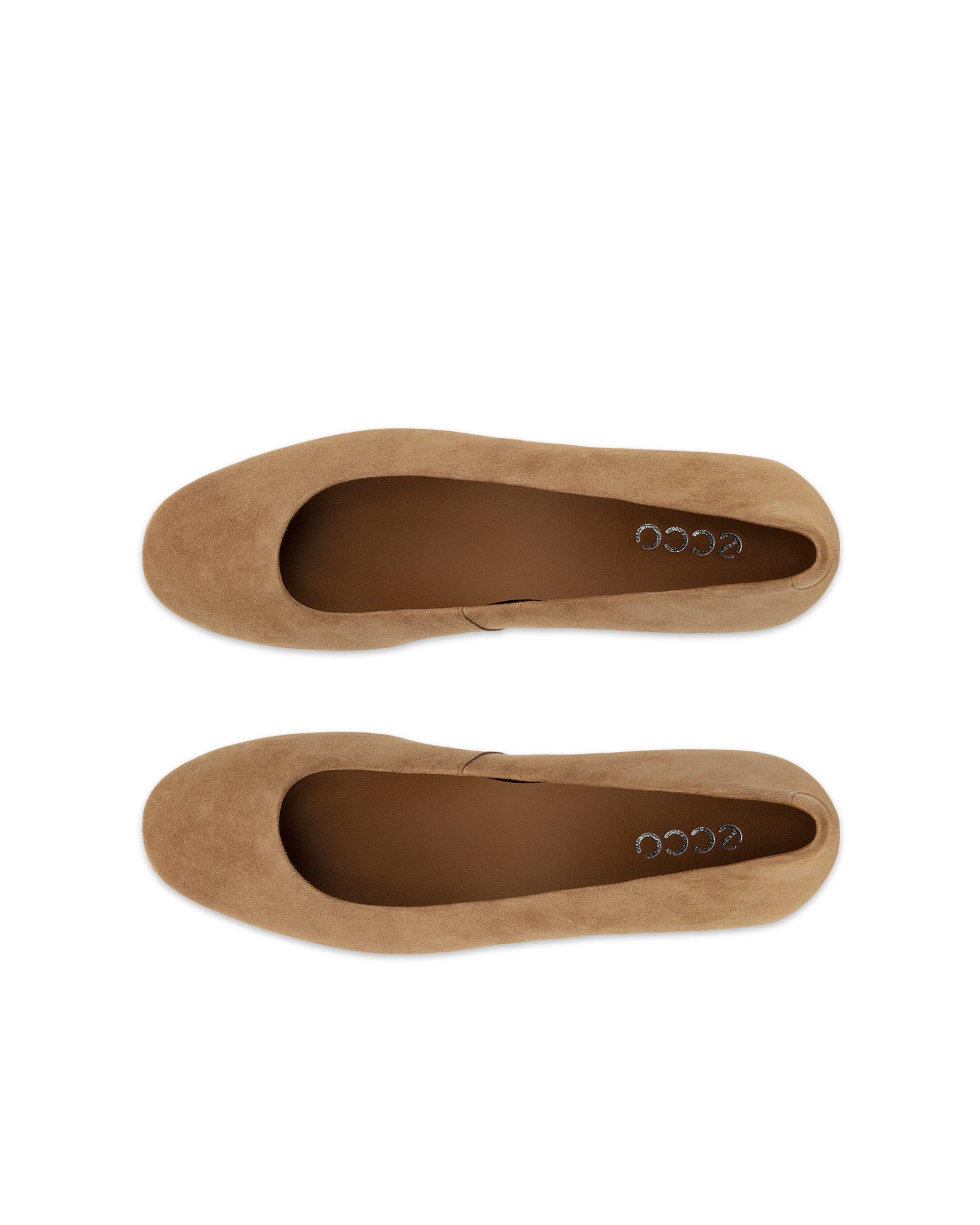 ECCO® LIVA 35 női magassarkú velúr körömcipő - Barna - Top left pair