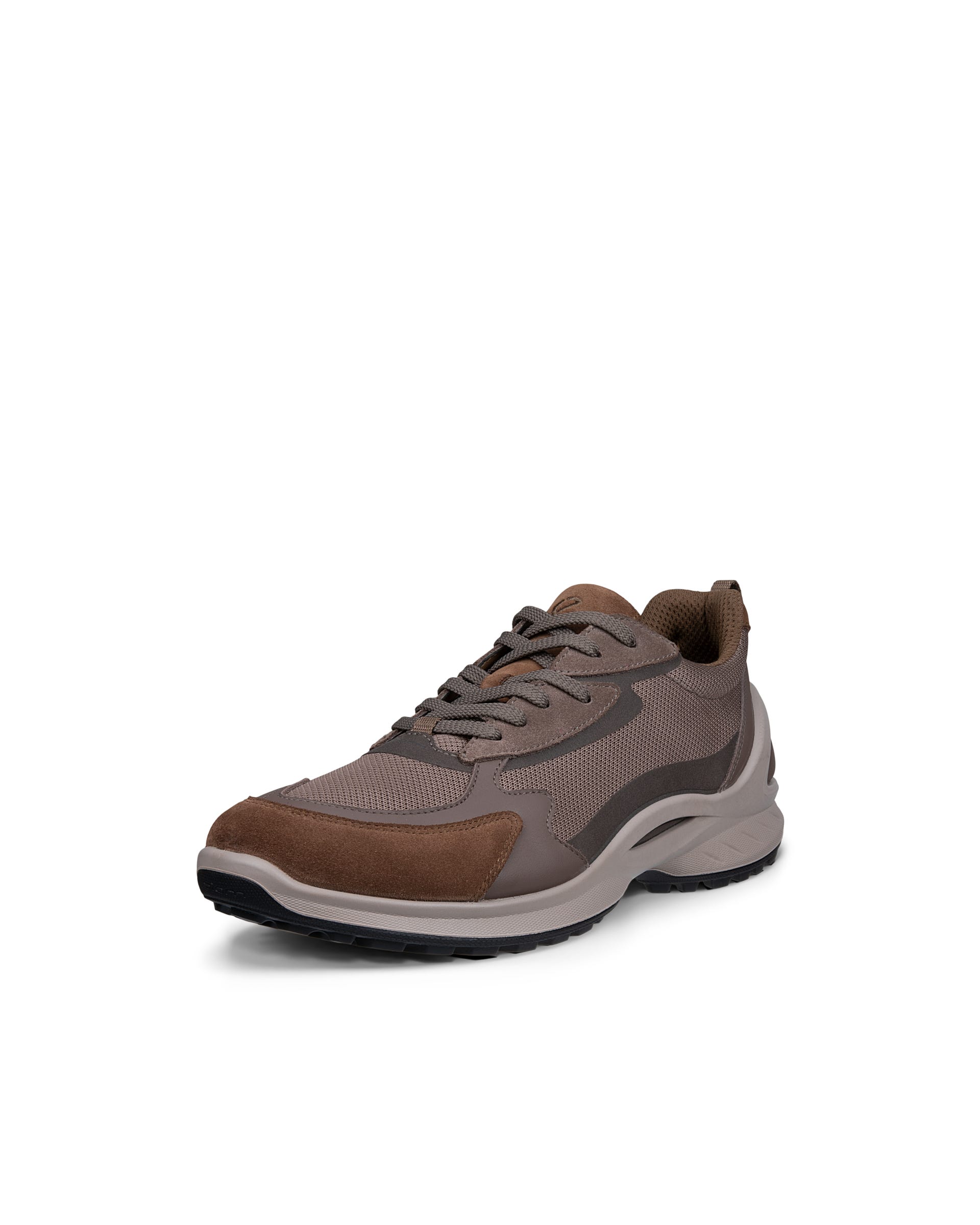 Men's ECCO® BIOM ENERGI Leather & Textile Trainer - Brown - Main