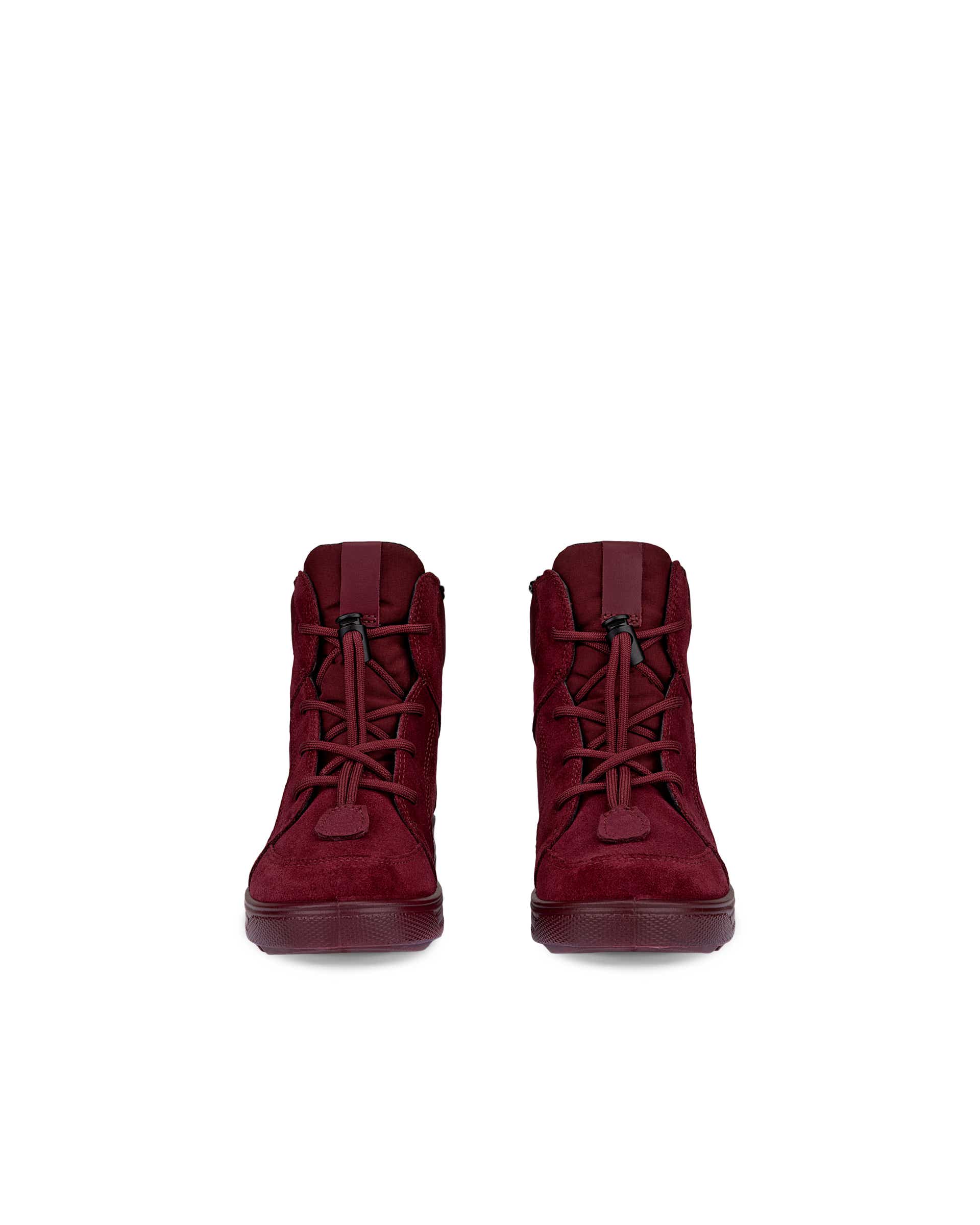 Otroški Gore-Tex zimski škornji iz semiša ECCO® URBAN SNOWBOARDER - Rdeča - Front pair